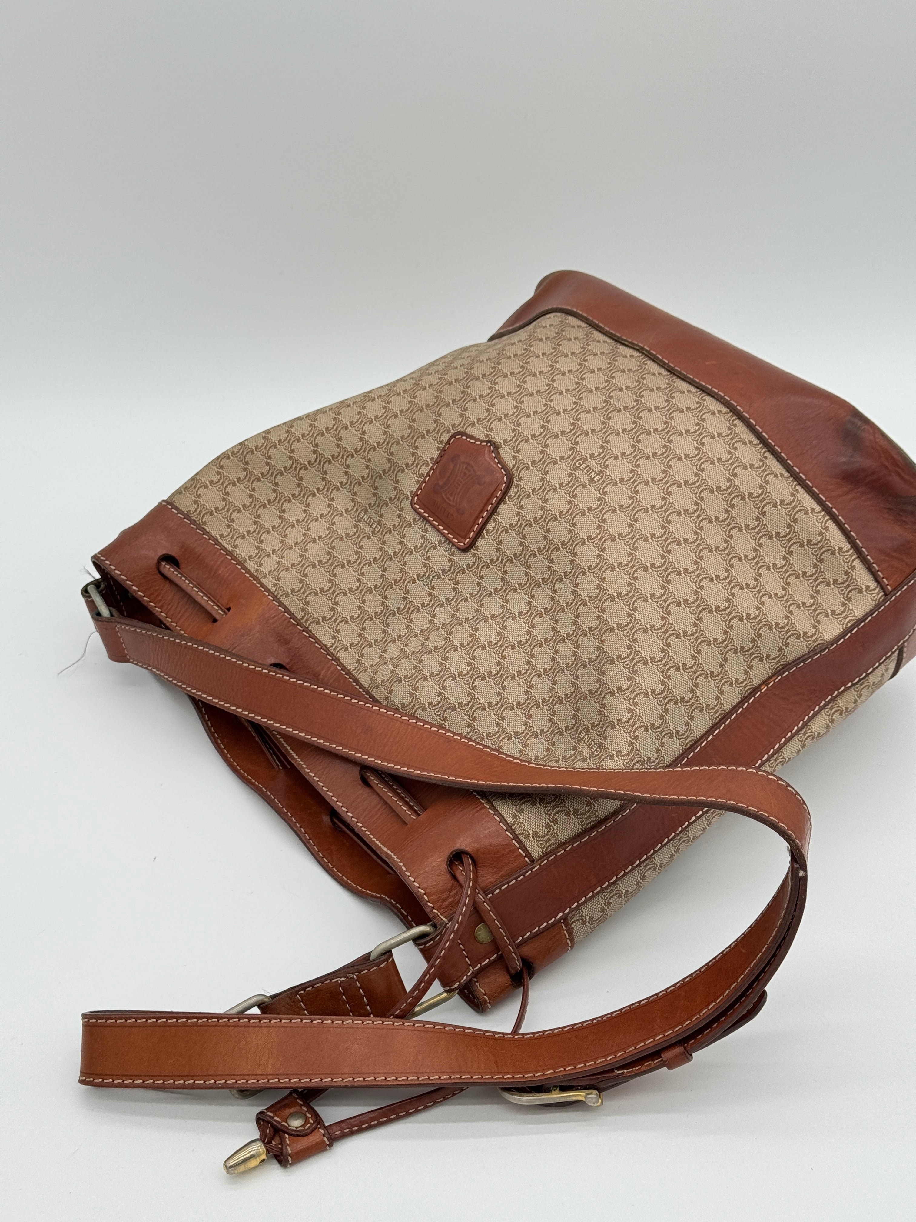 Céline Macadam Bucket Bag
