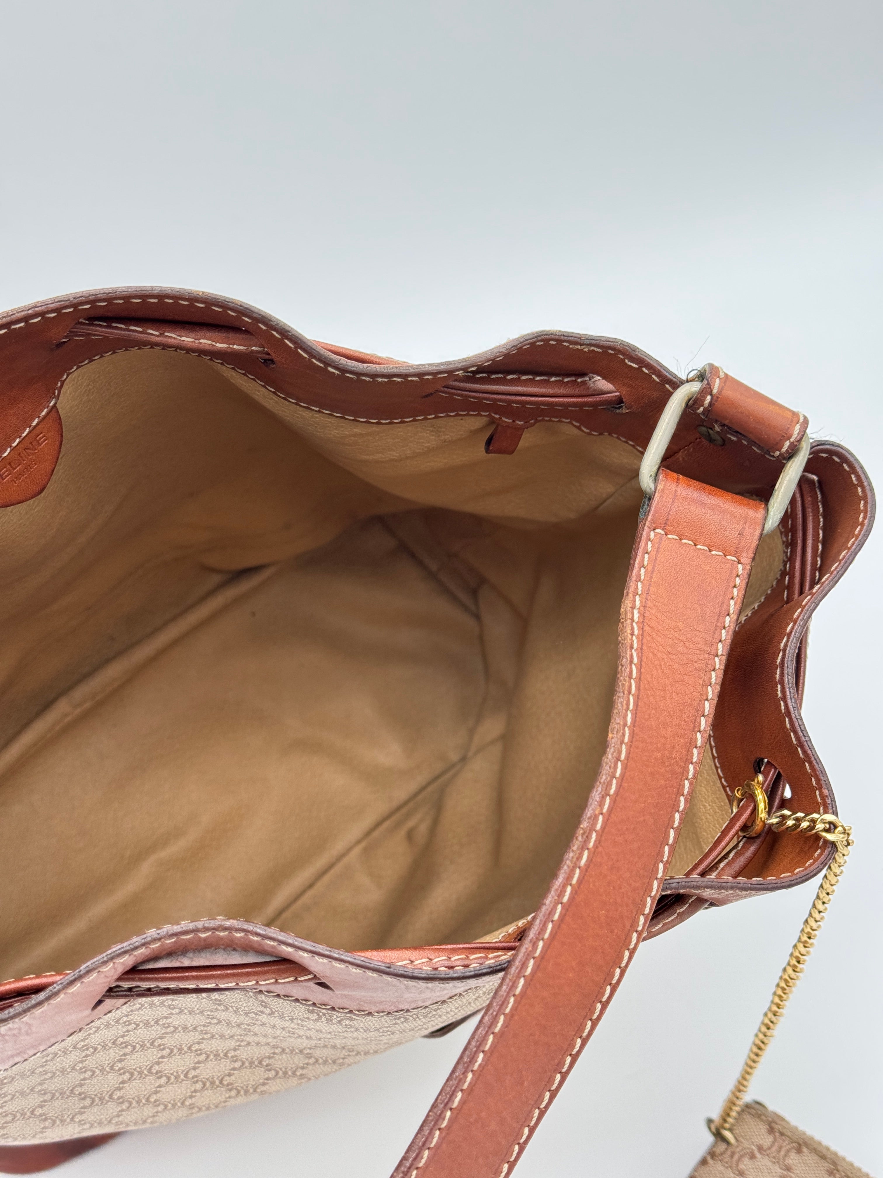 Céline Macadam Bucket Bag