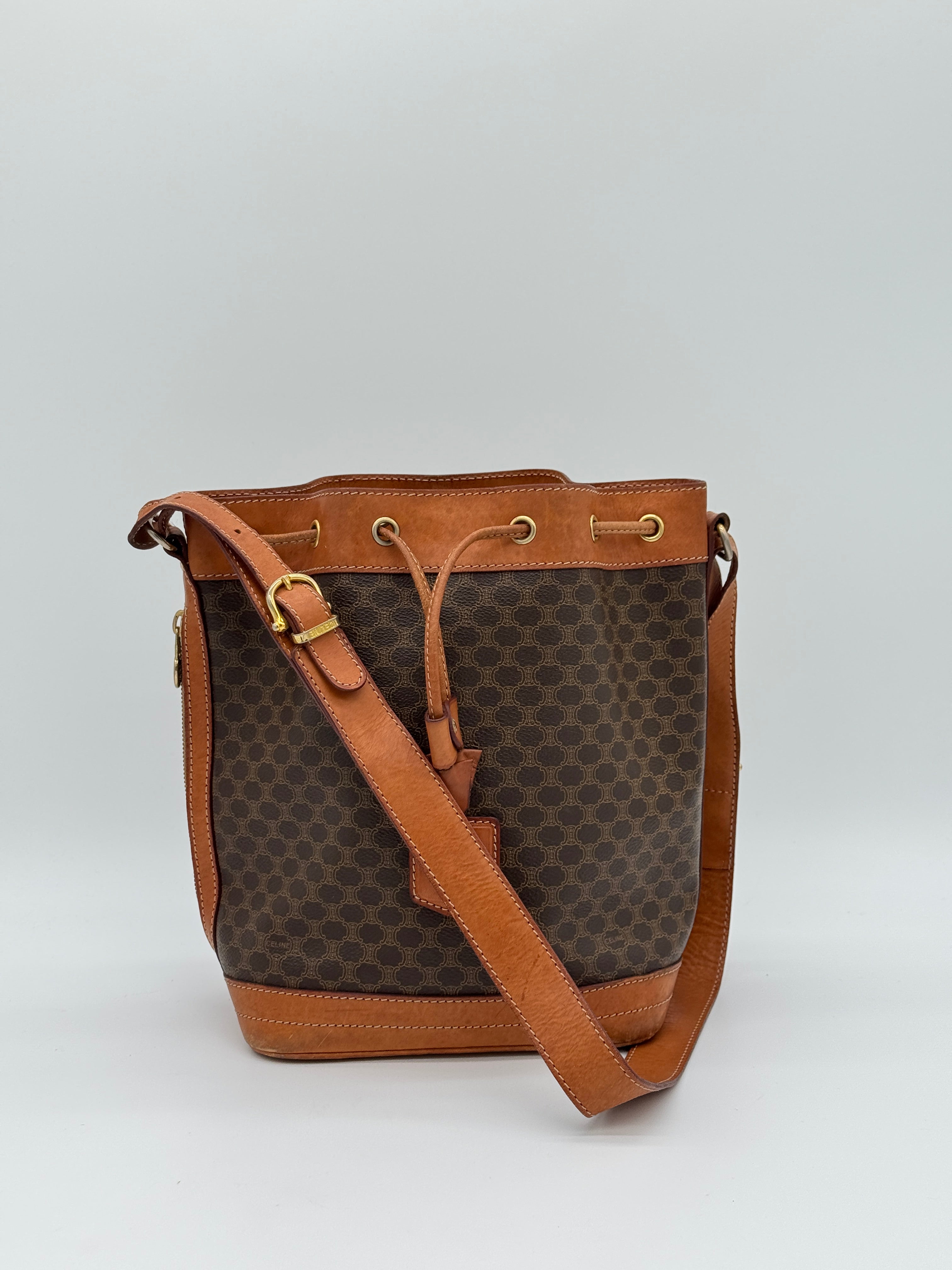 Céline Macadam Bucket Bag