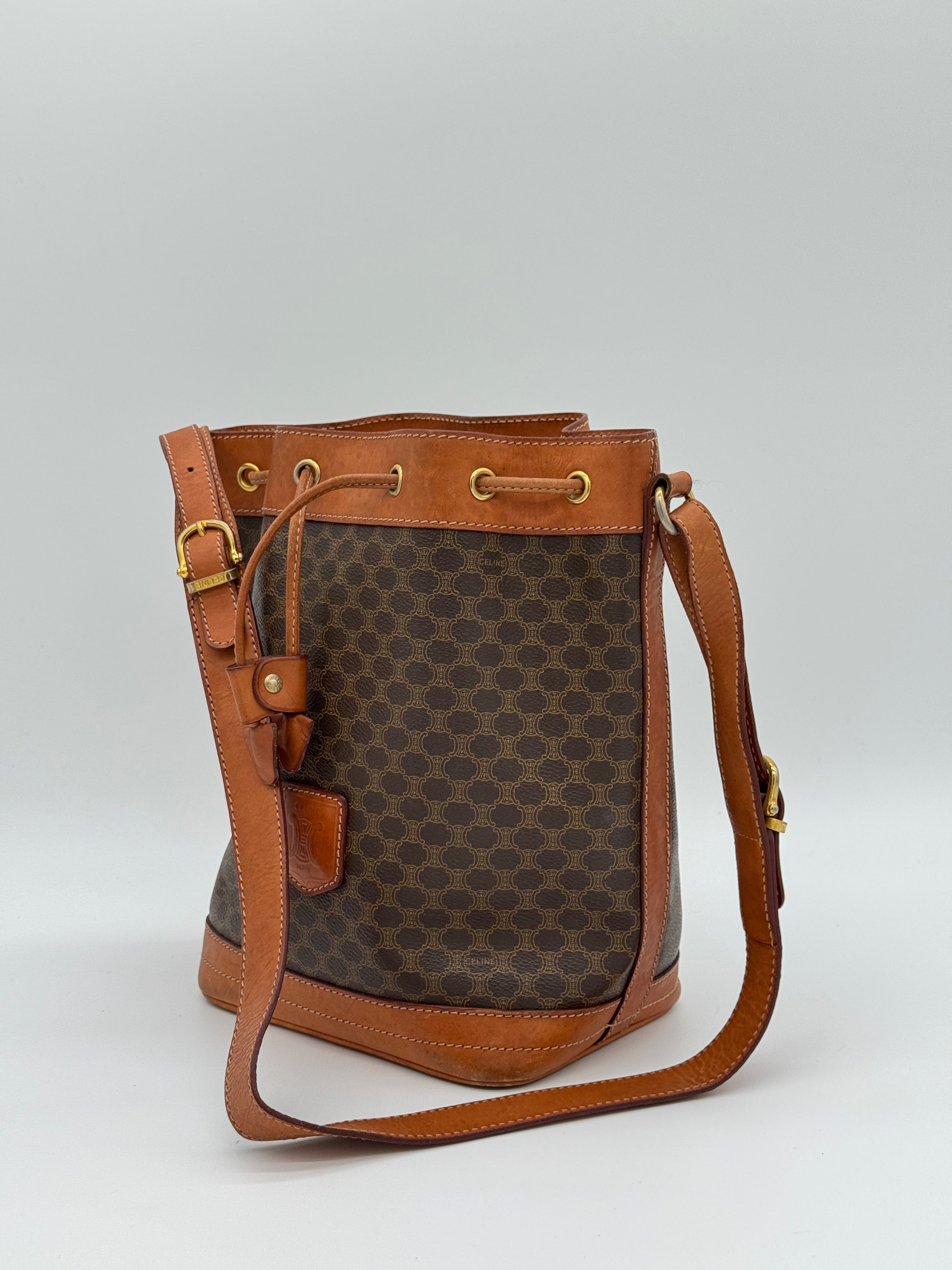 Céline Macadam Bucket Bag