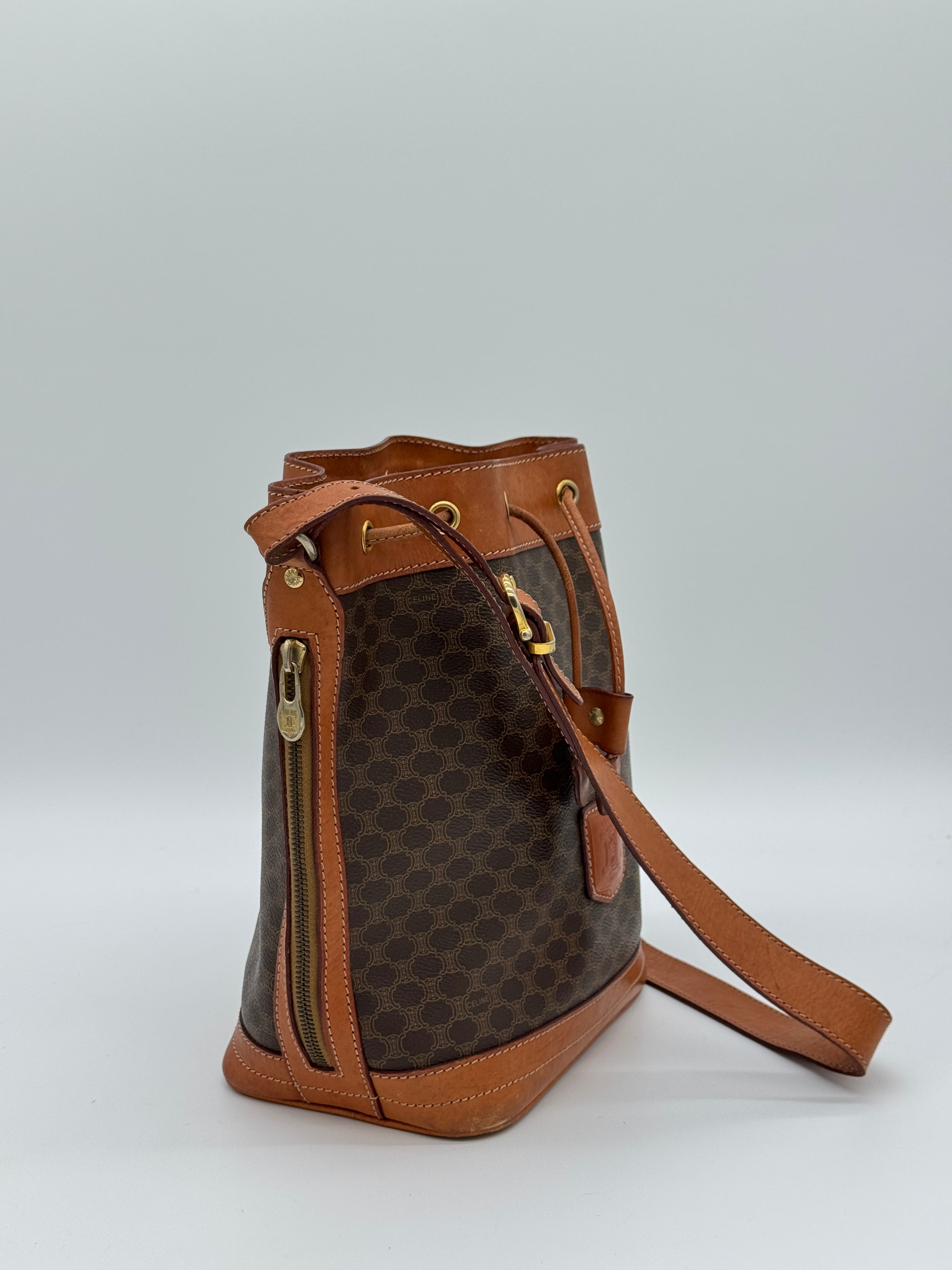 Céline Macadam Bucket Bag