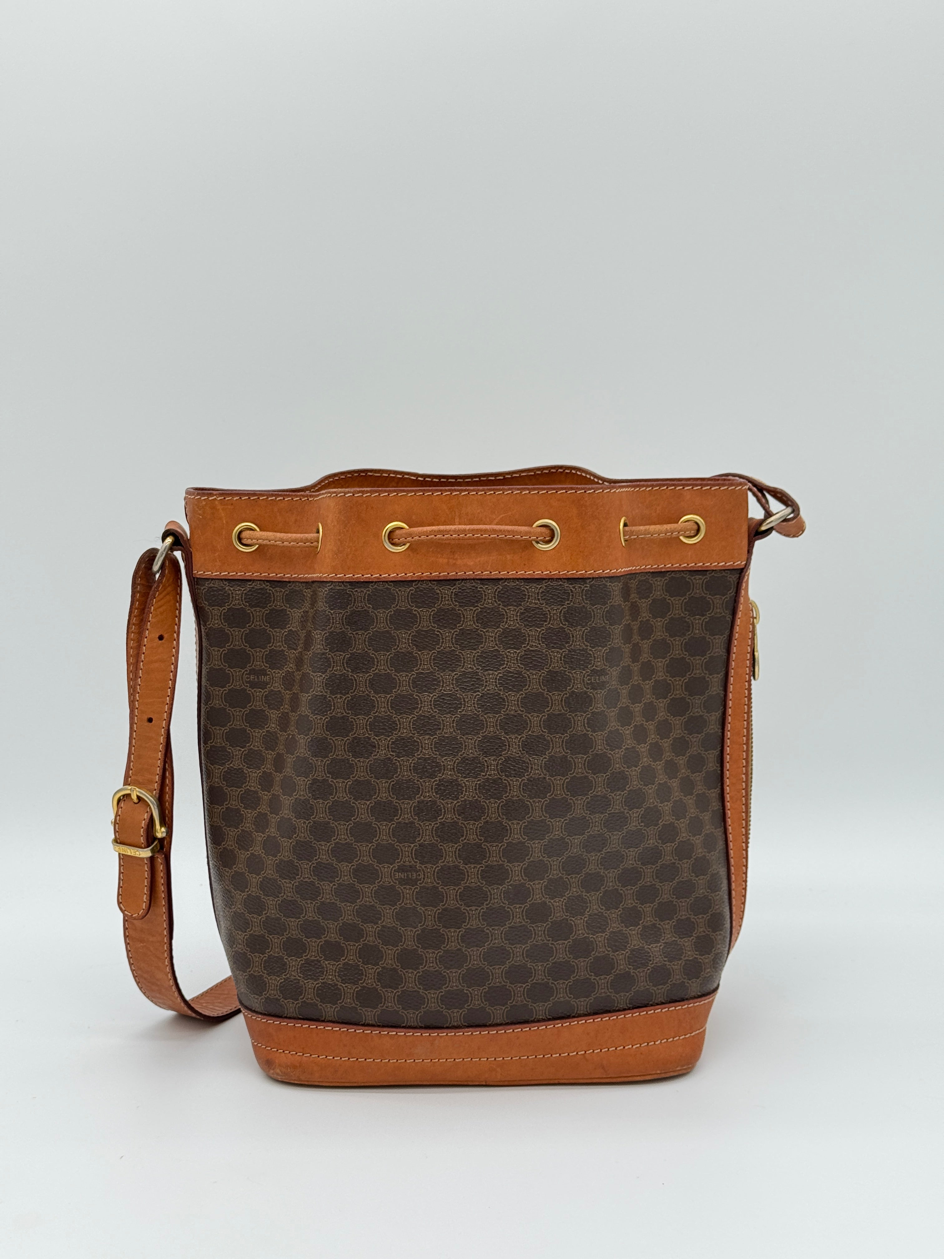 Céline Macadam Bucket Bag