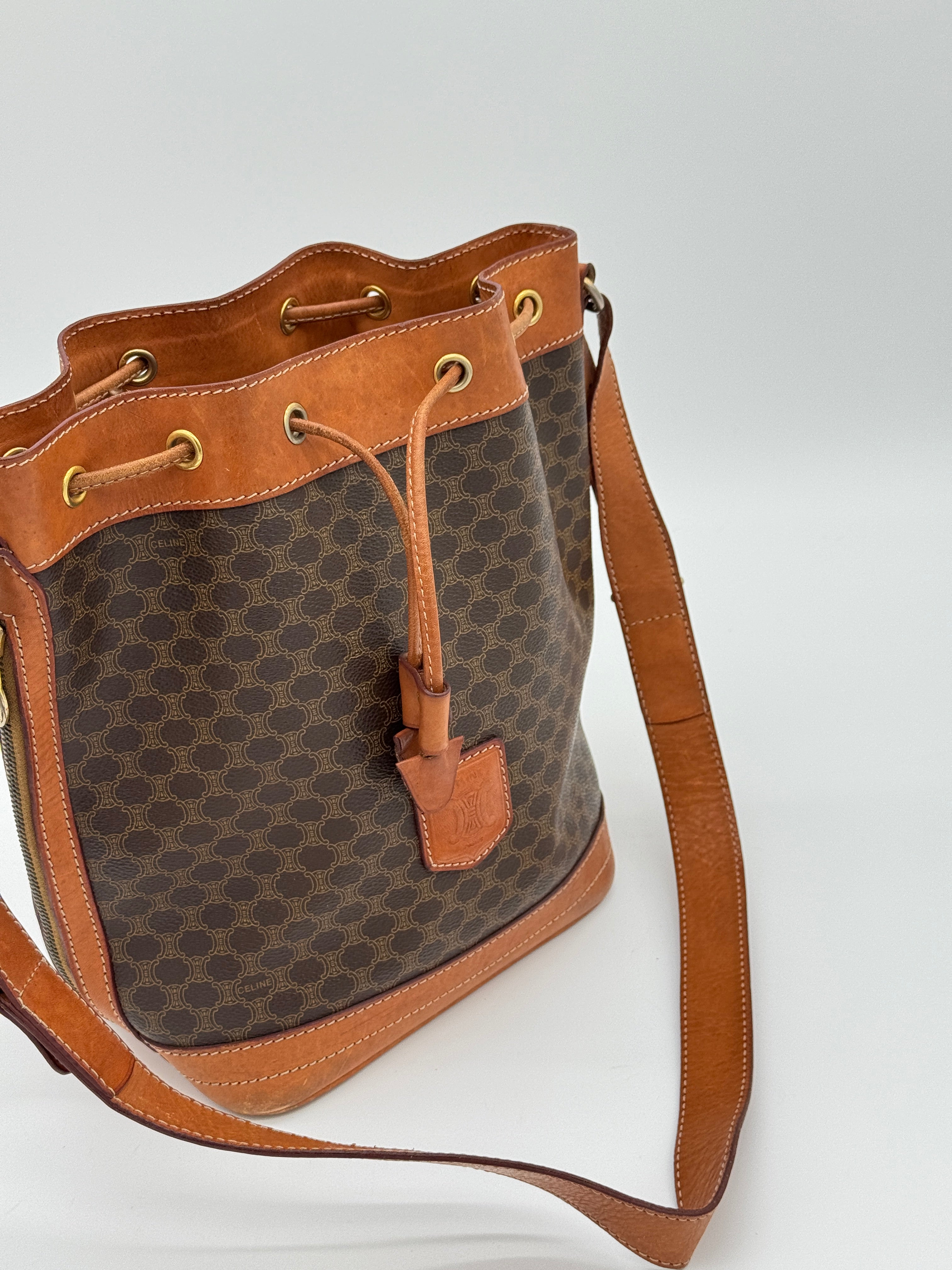 Céline Macadam Bucket Bag