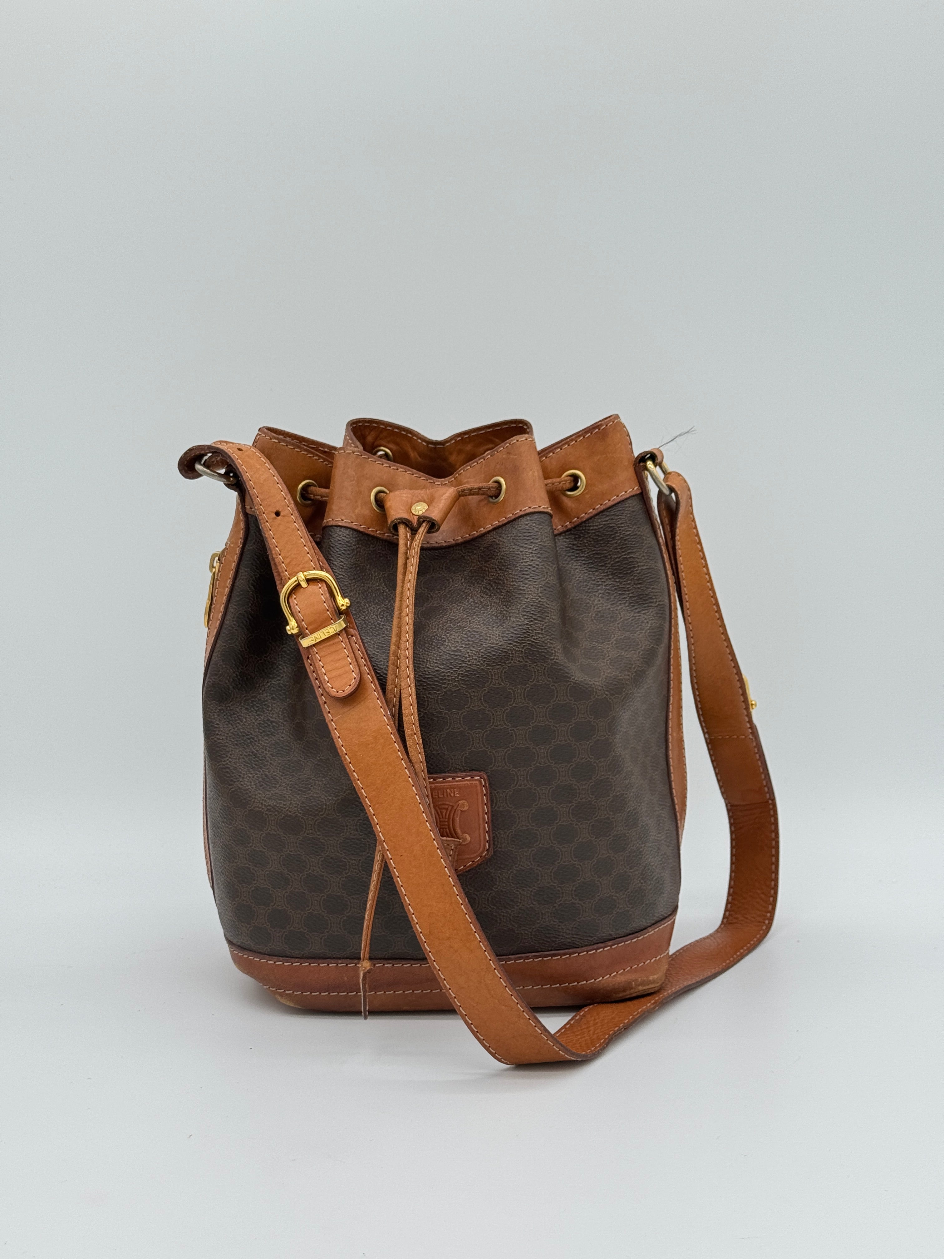 Céline Macadam Bucket Bag