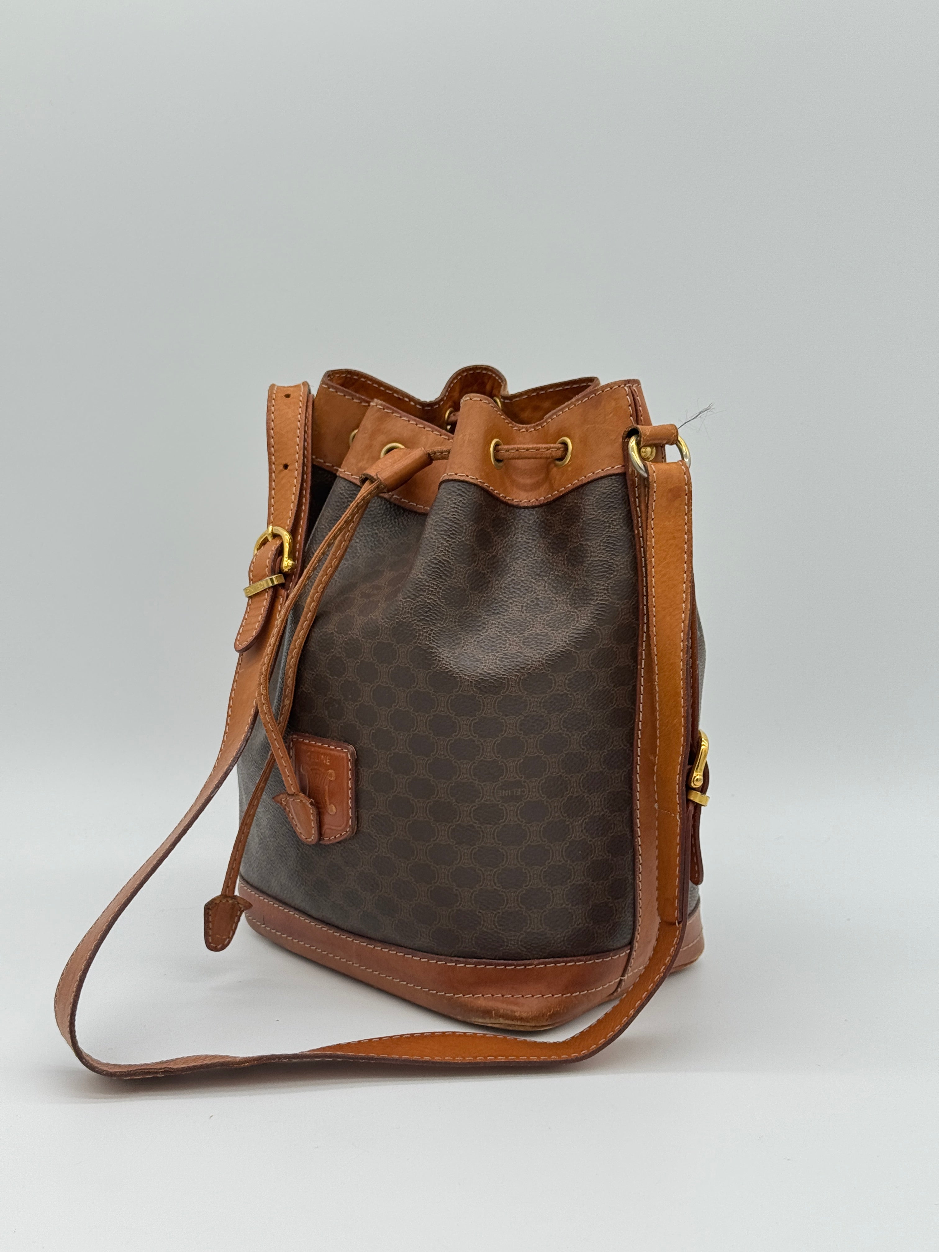 Céline Macadam Bucket Bag