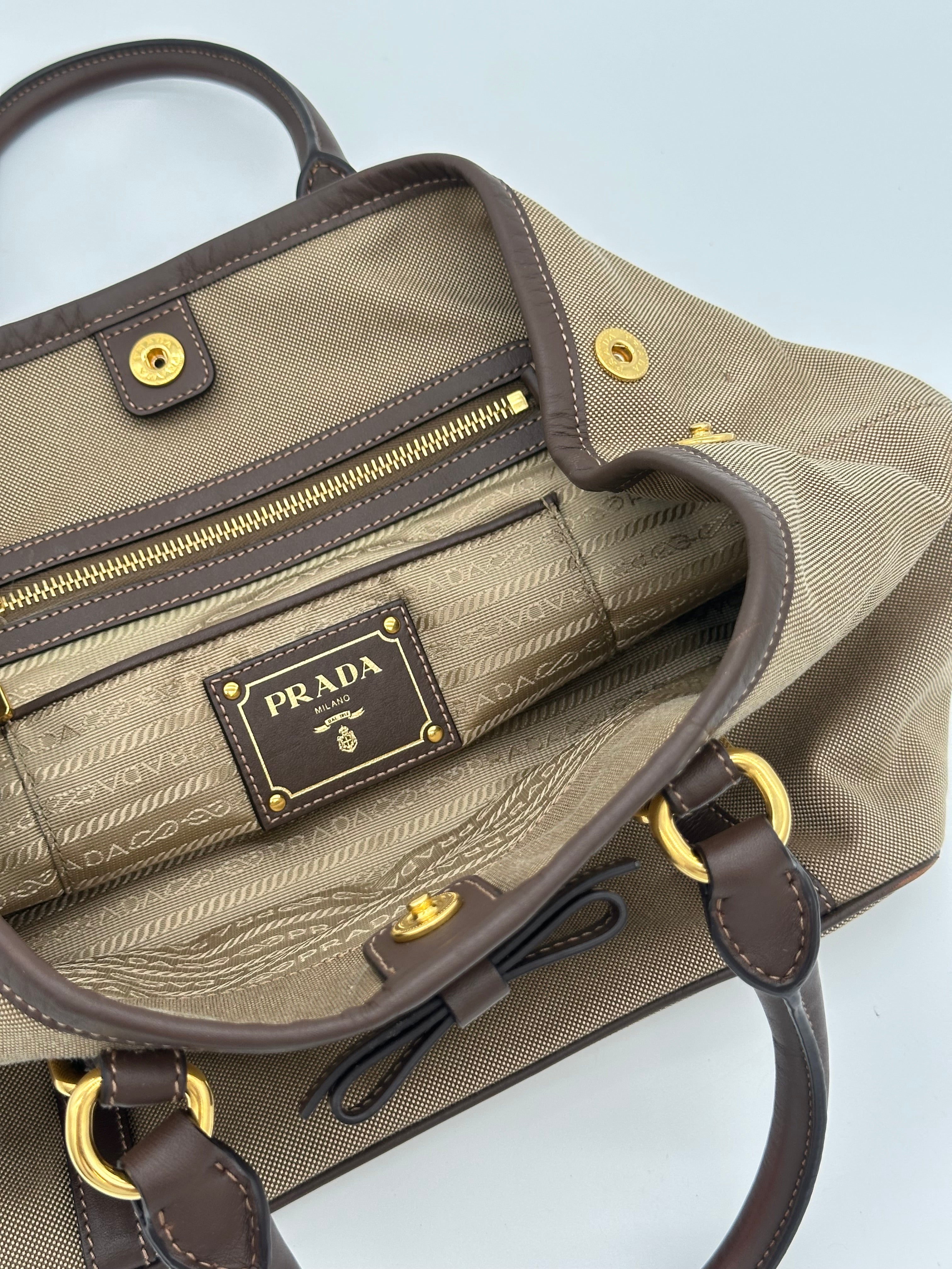 Prada Jaquard Tote Bag