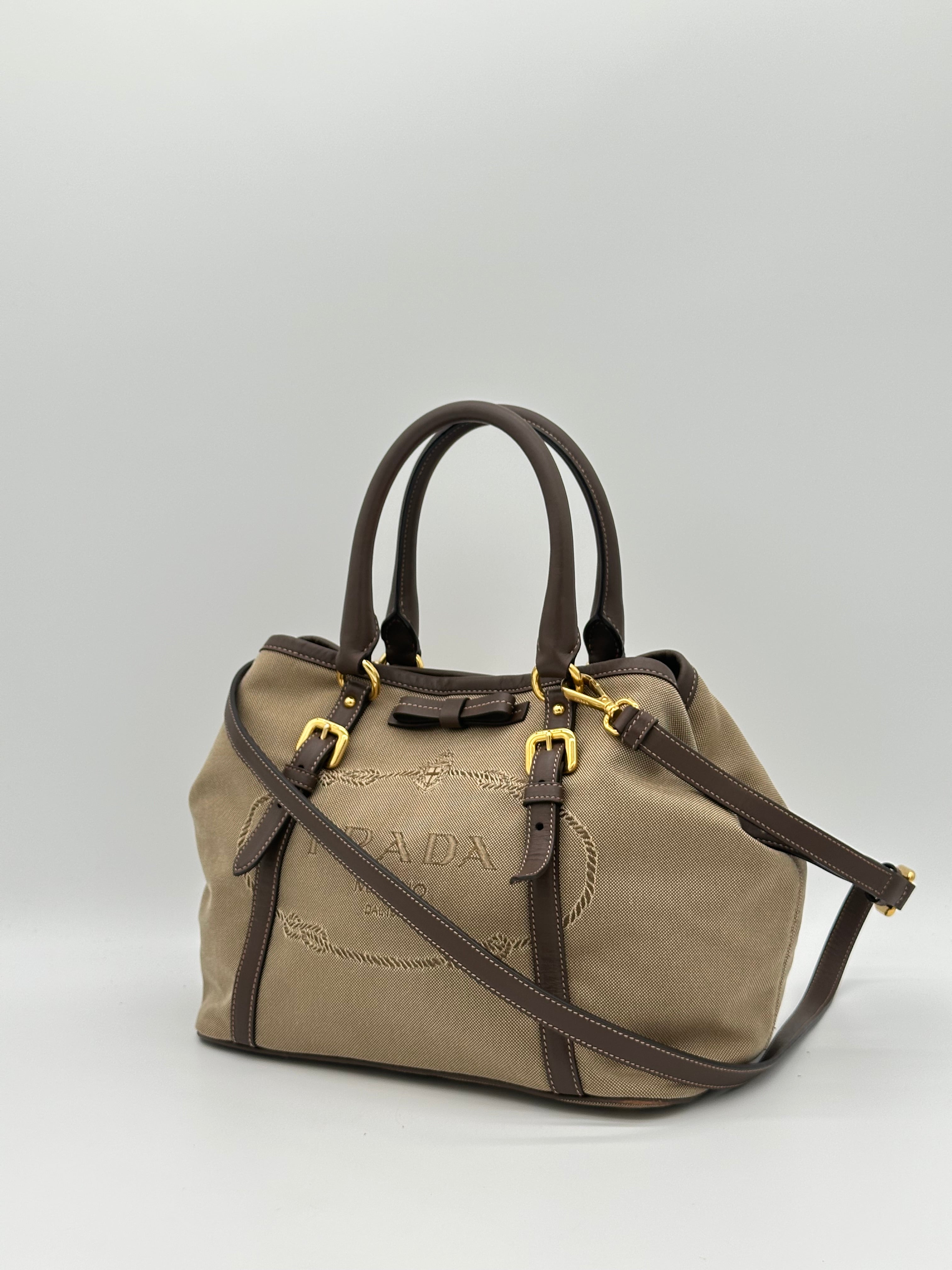 Prada Jaquard Tote Bag