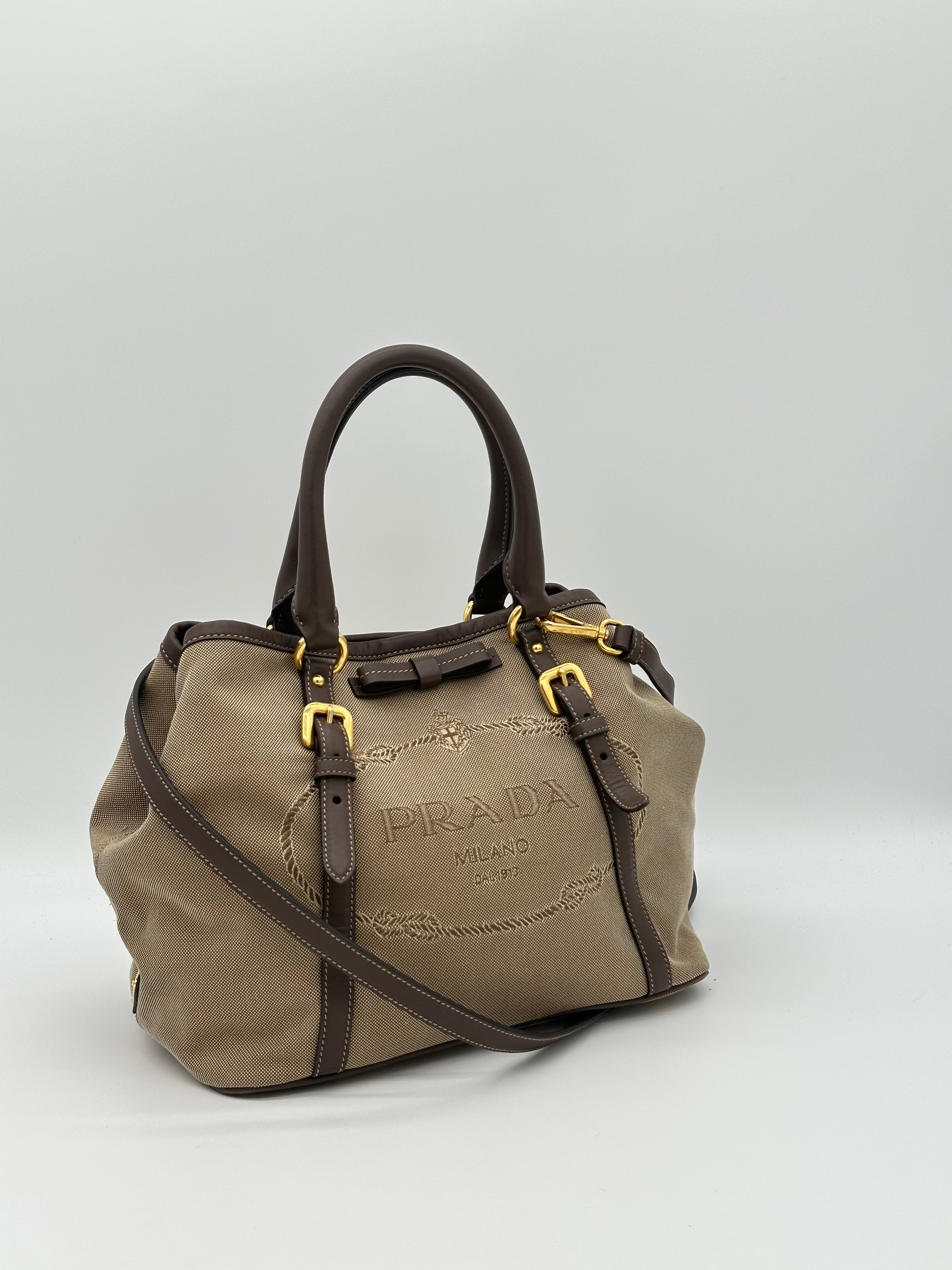 Prada Jaquard Tote Bag