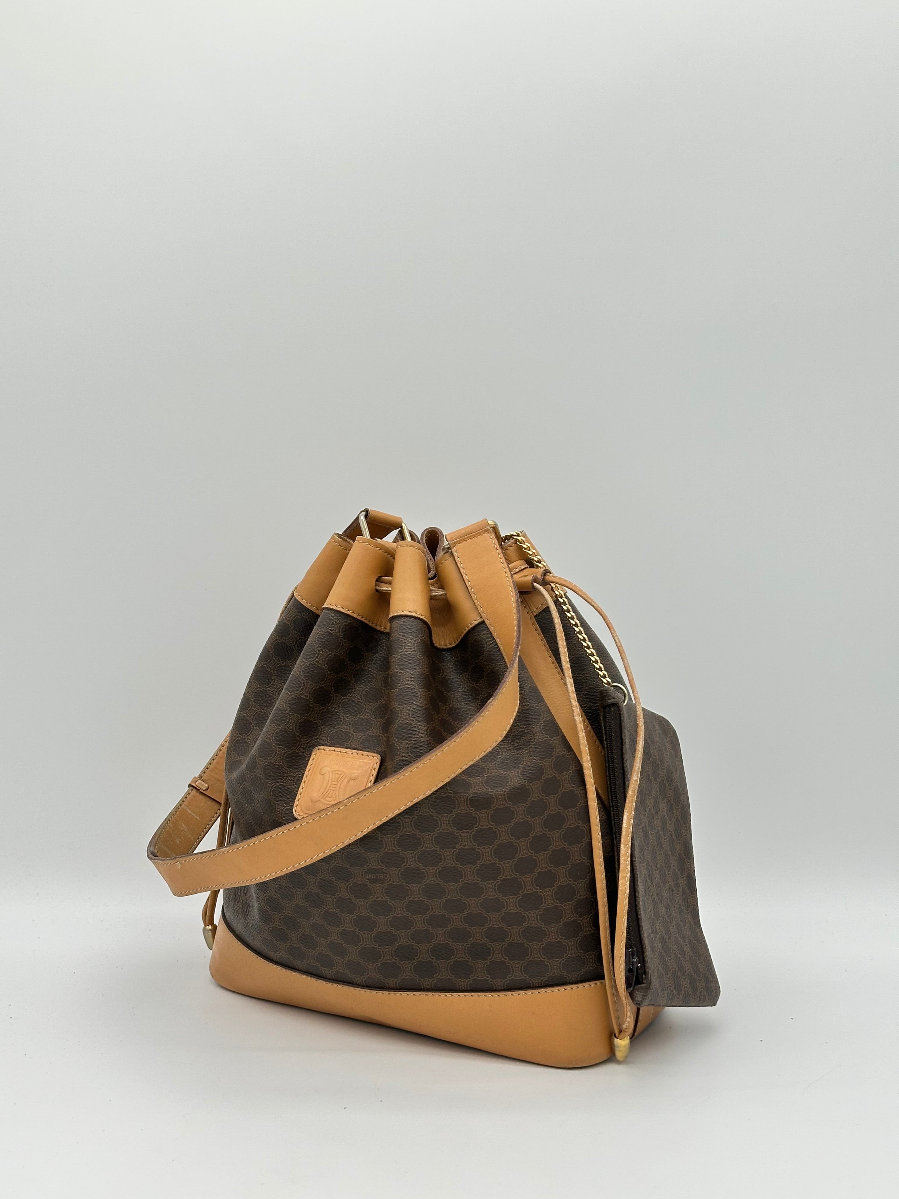 Céline Macadam Bucket Bag