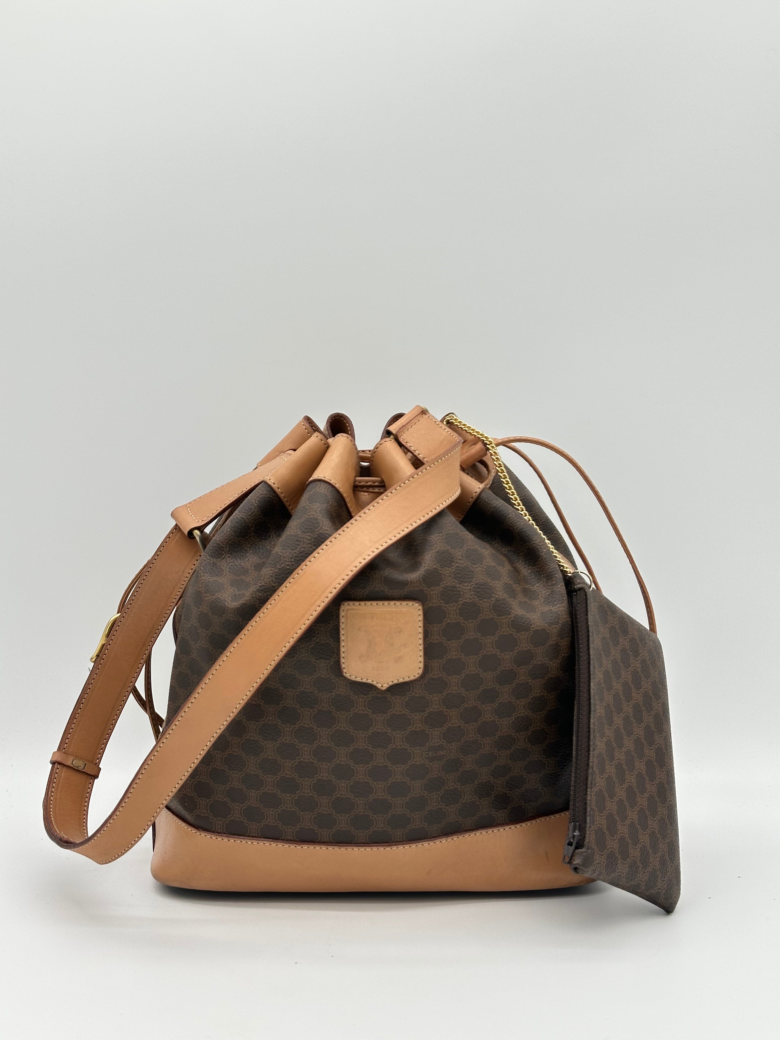 Céline Macadam Bucket Bag