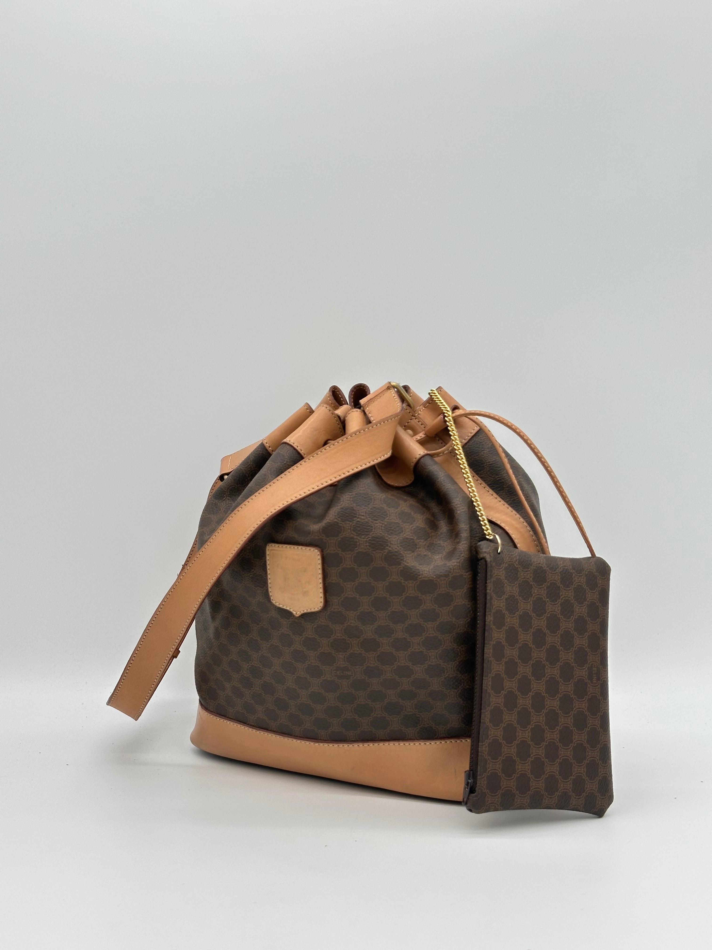 Céline Macadam Bucket Bag