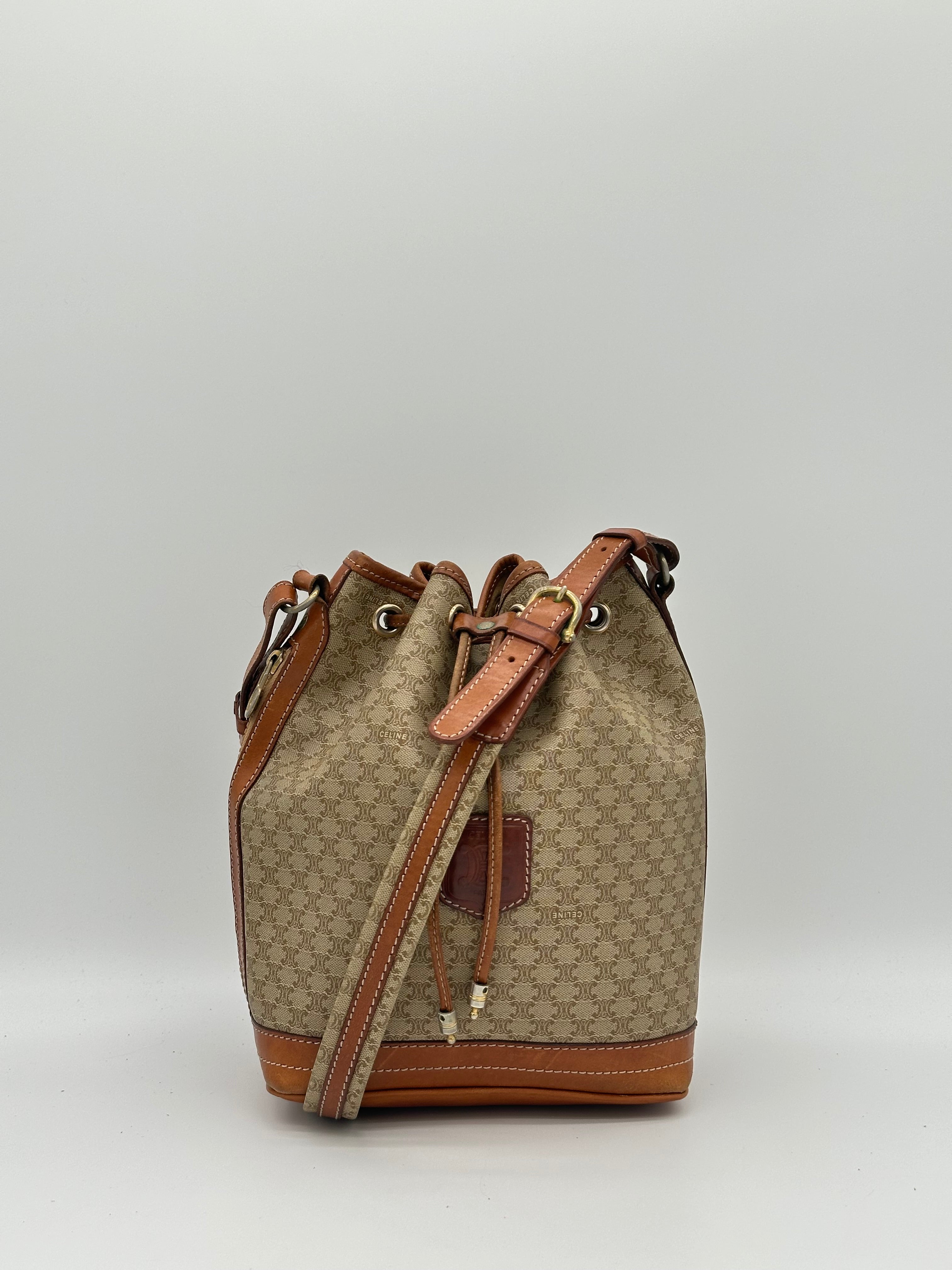 Céline Macadam Bucket Bag
