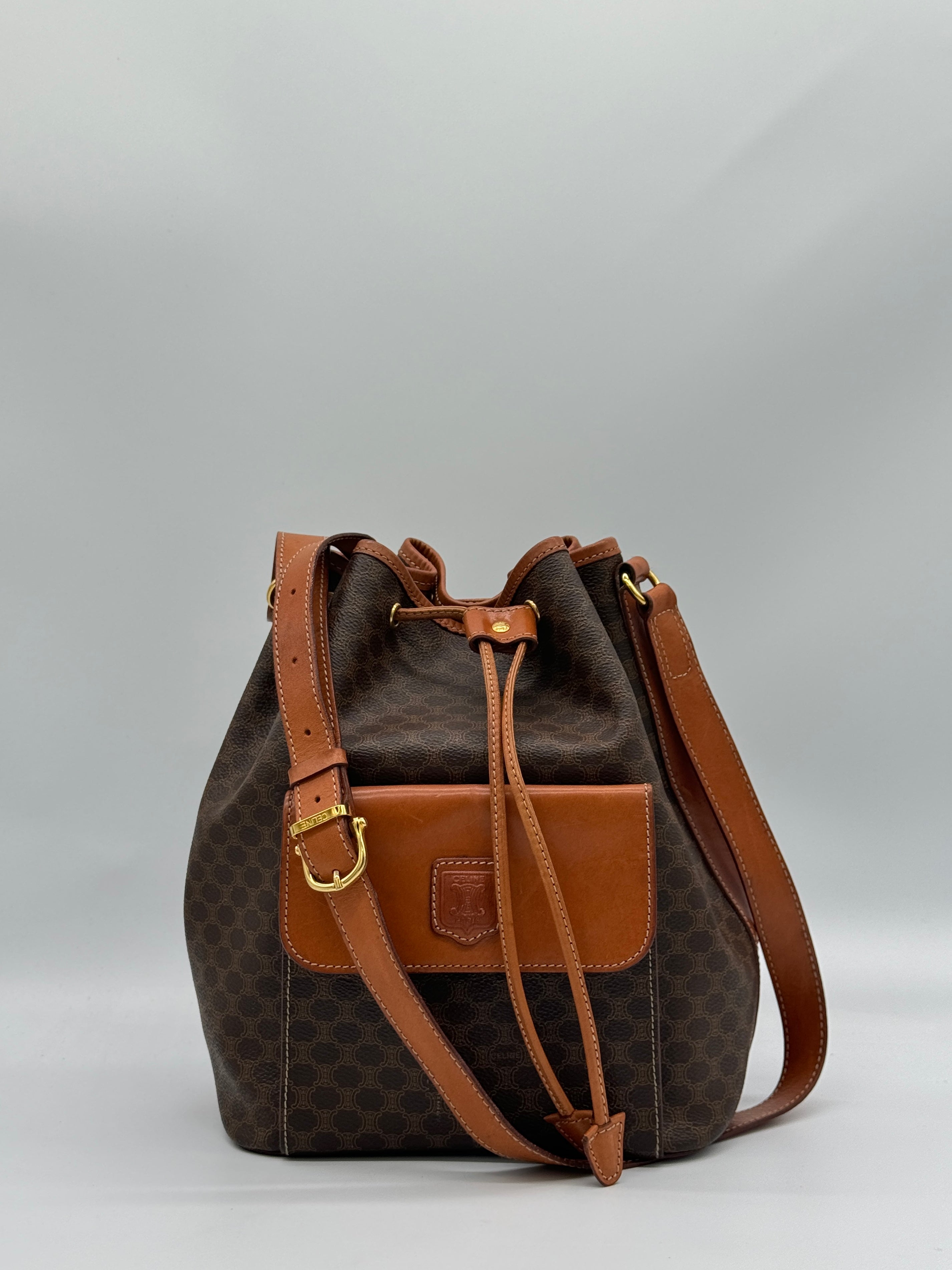 Céline Macadam Bucket Bag