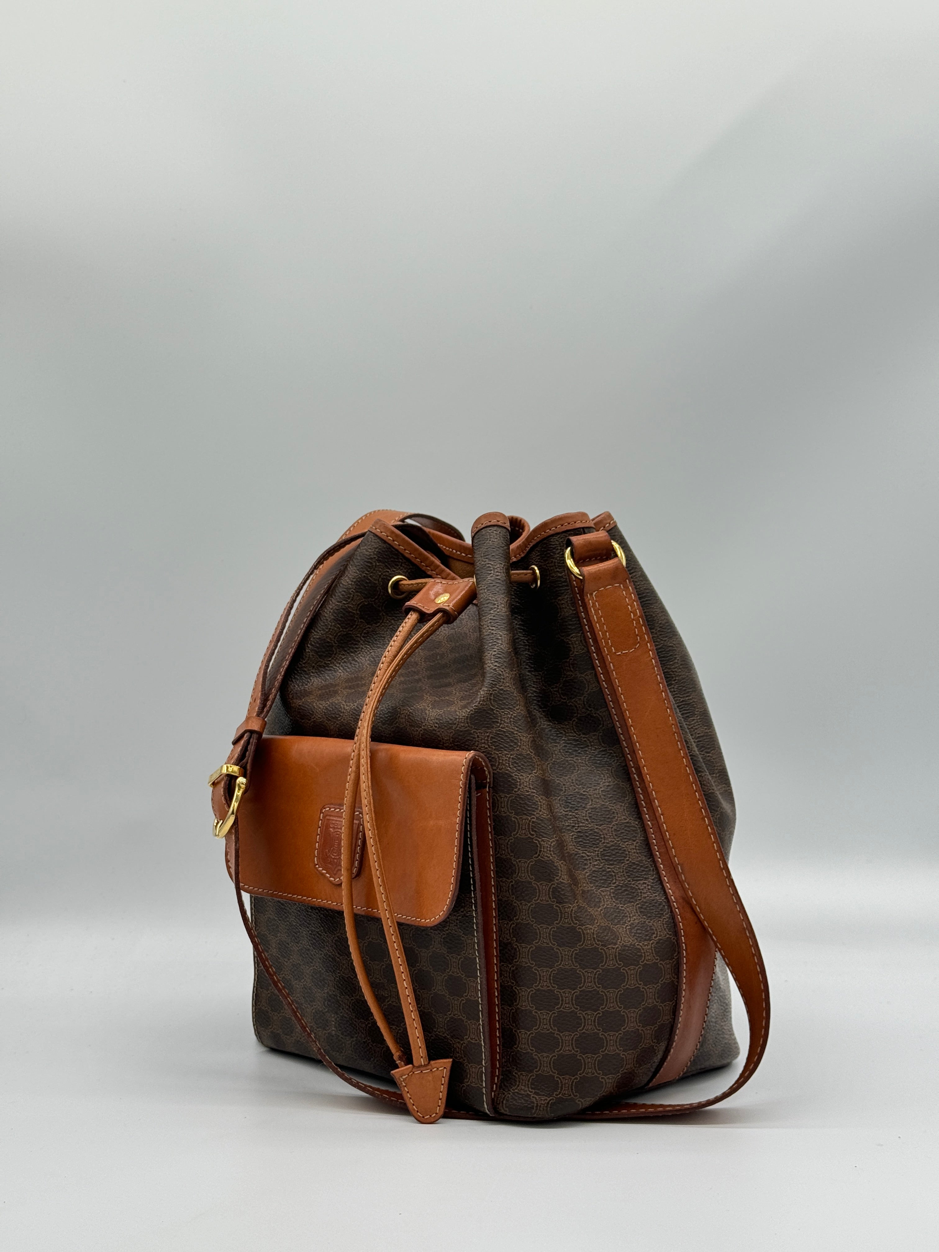 Céline Macadam Bucket Bag