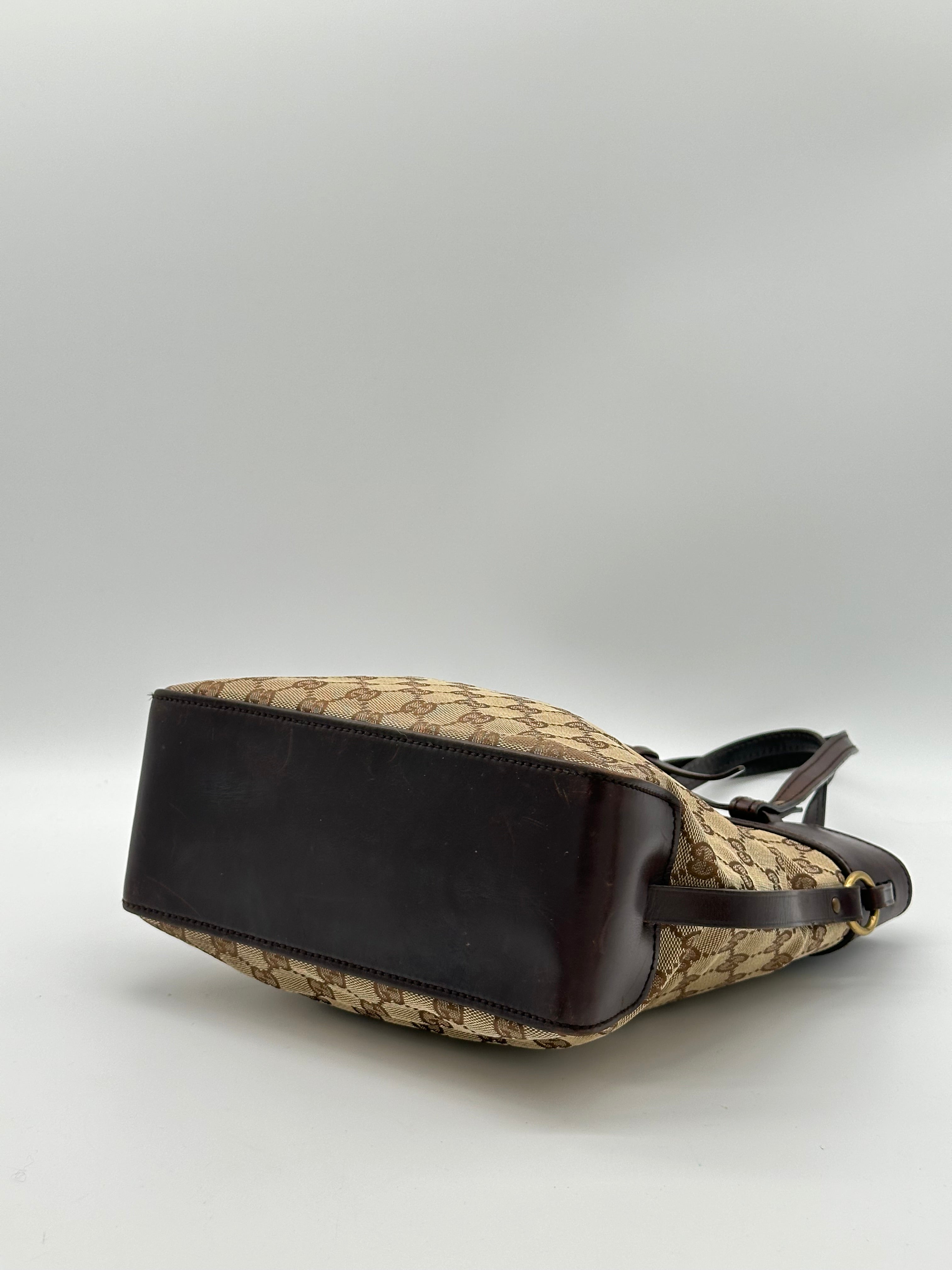 Gucci Canvas Belted Tote Bag