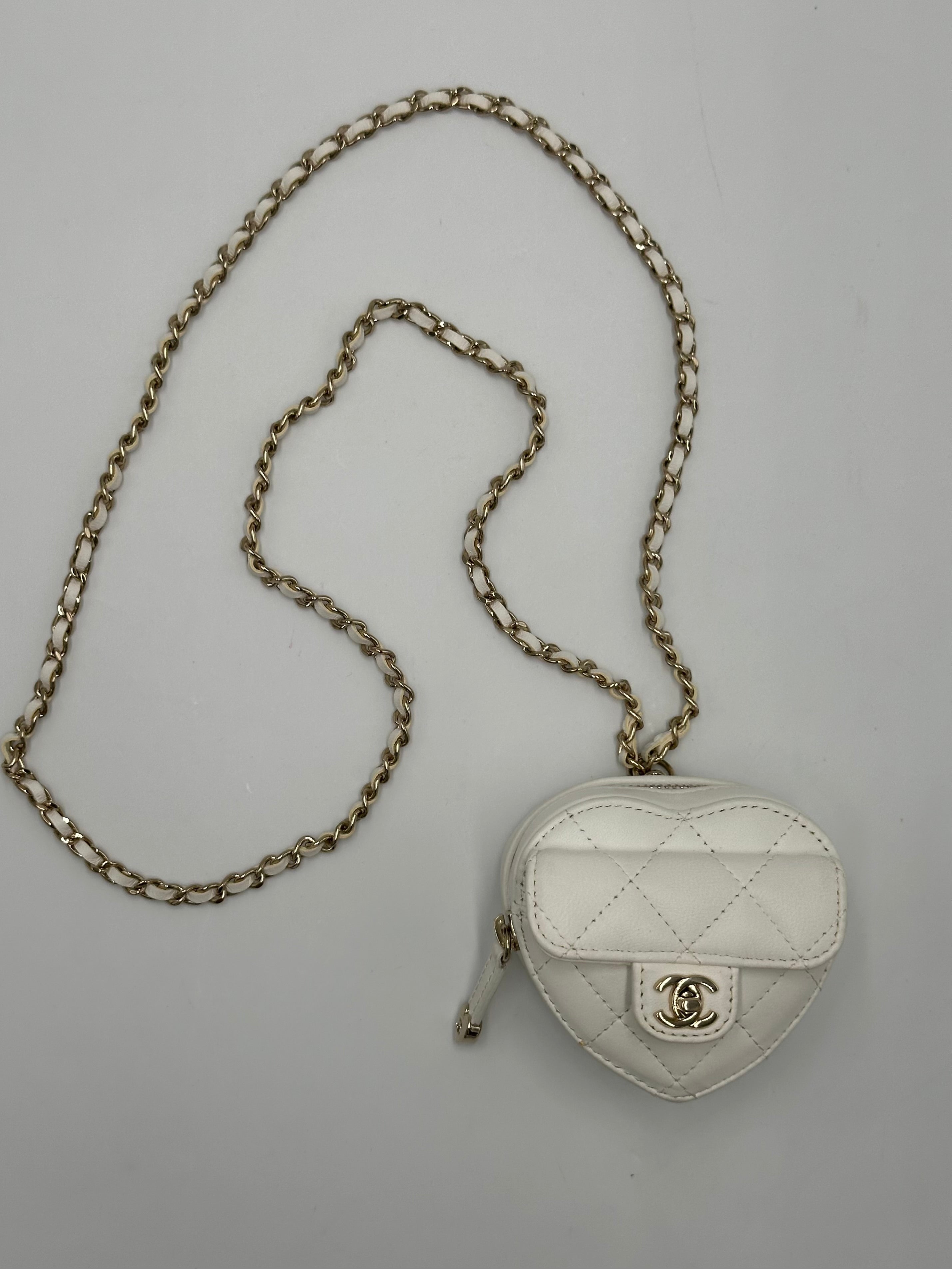 Chanel In Love Heart Clutch