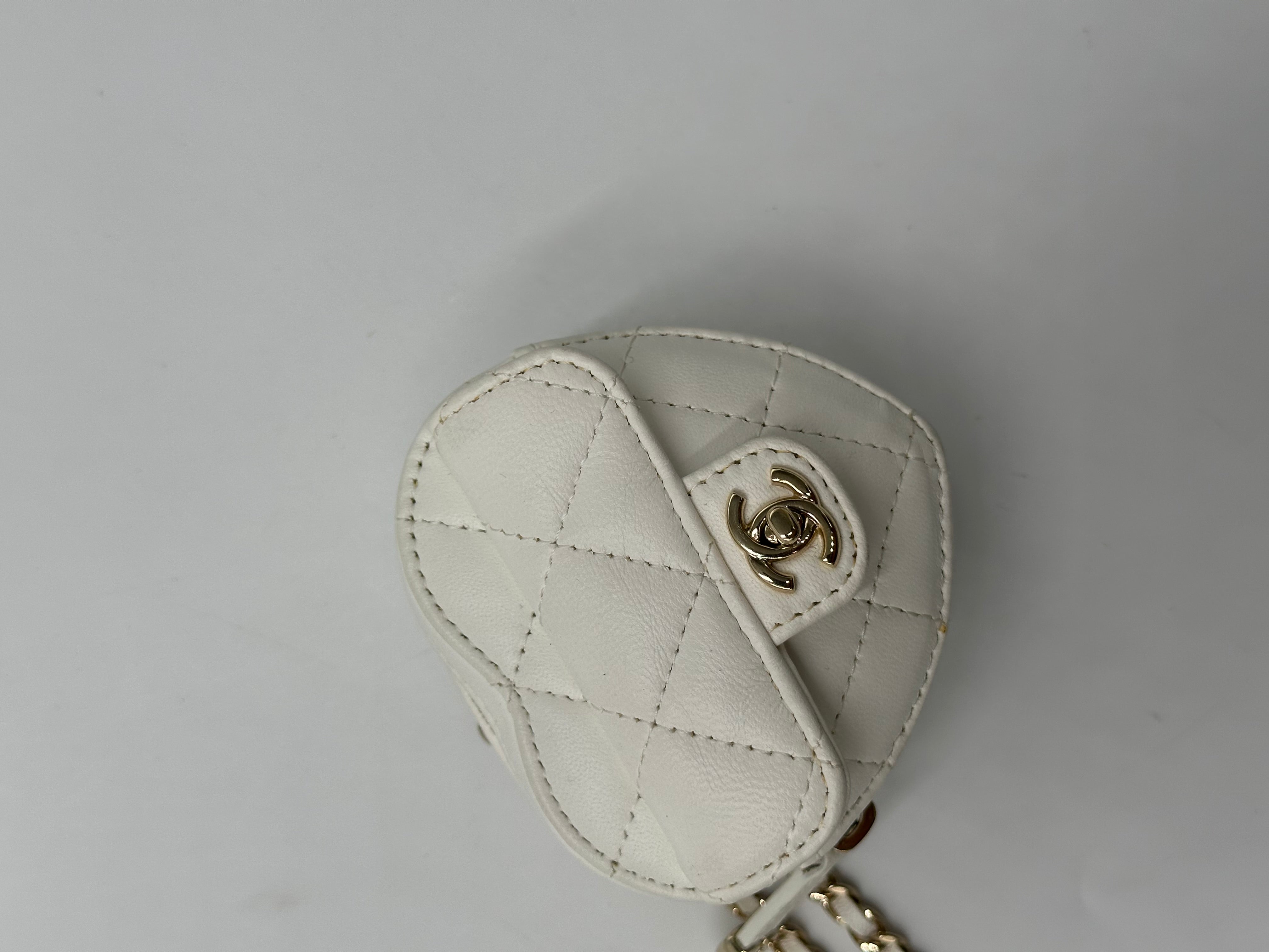 Chanel In Love Heart Clutch