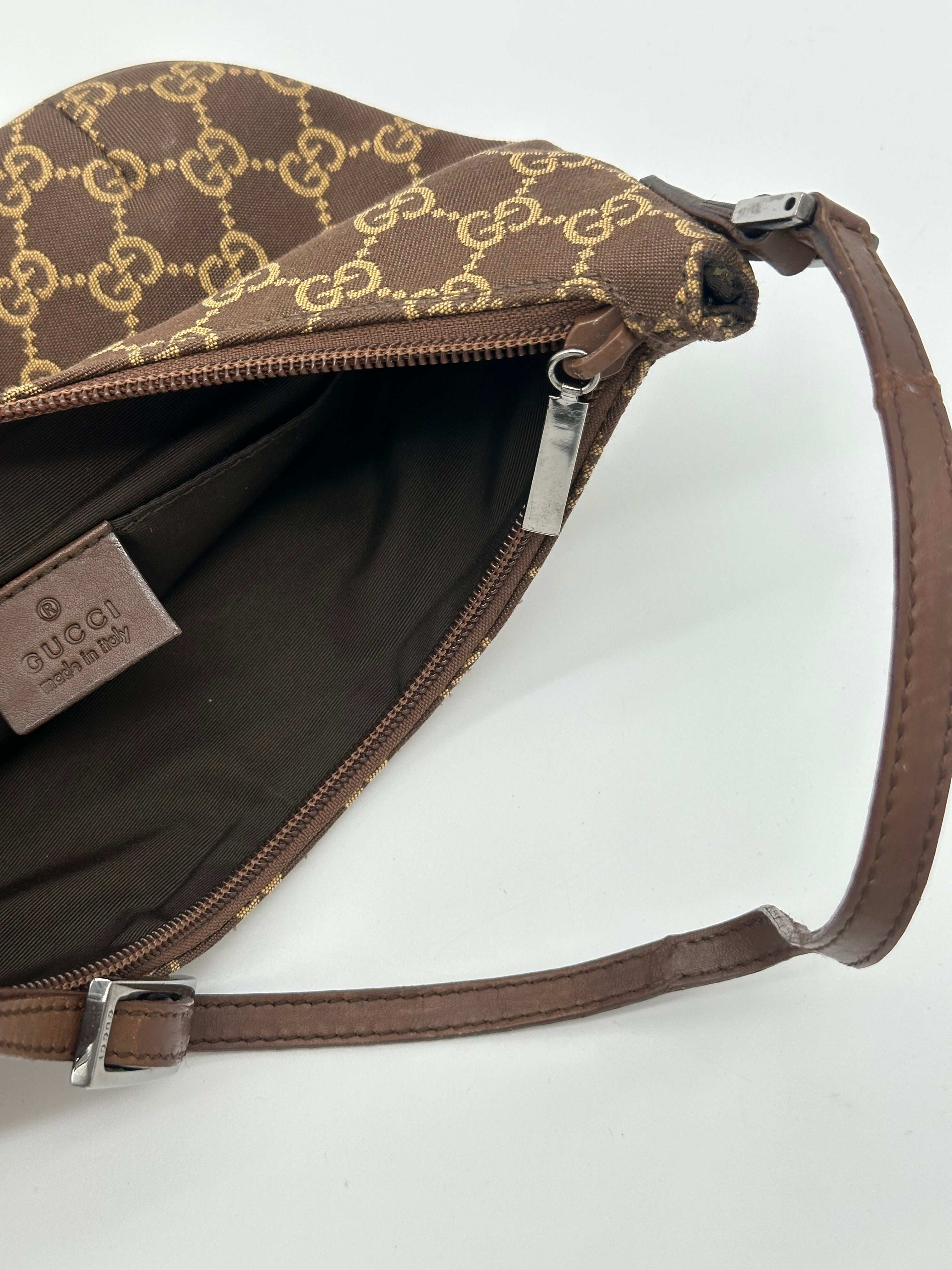 Gucci Canvas Baguette