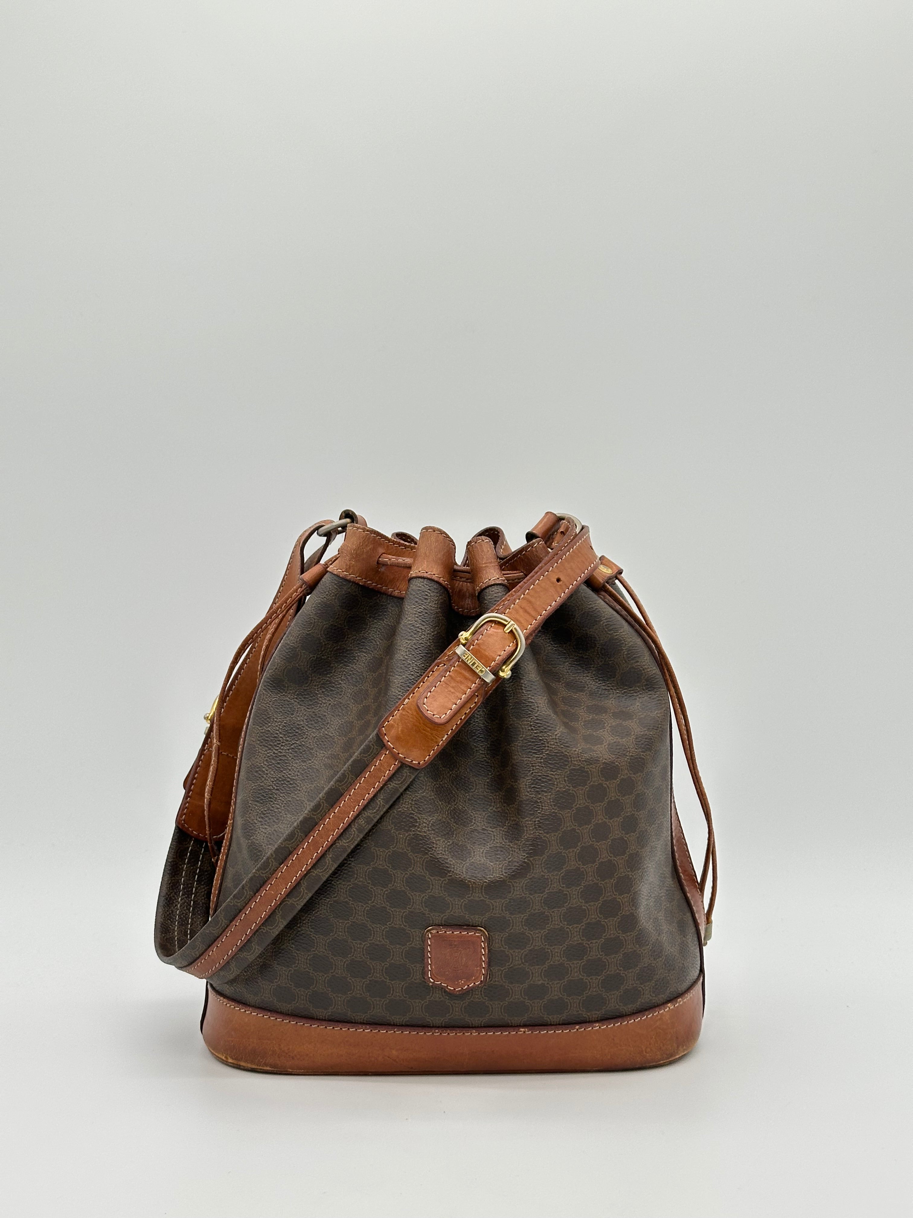 Céline Macadam Bucket Bag