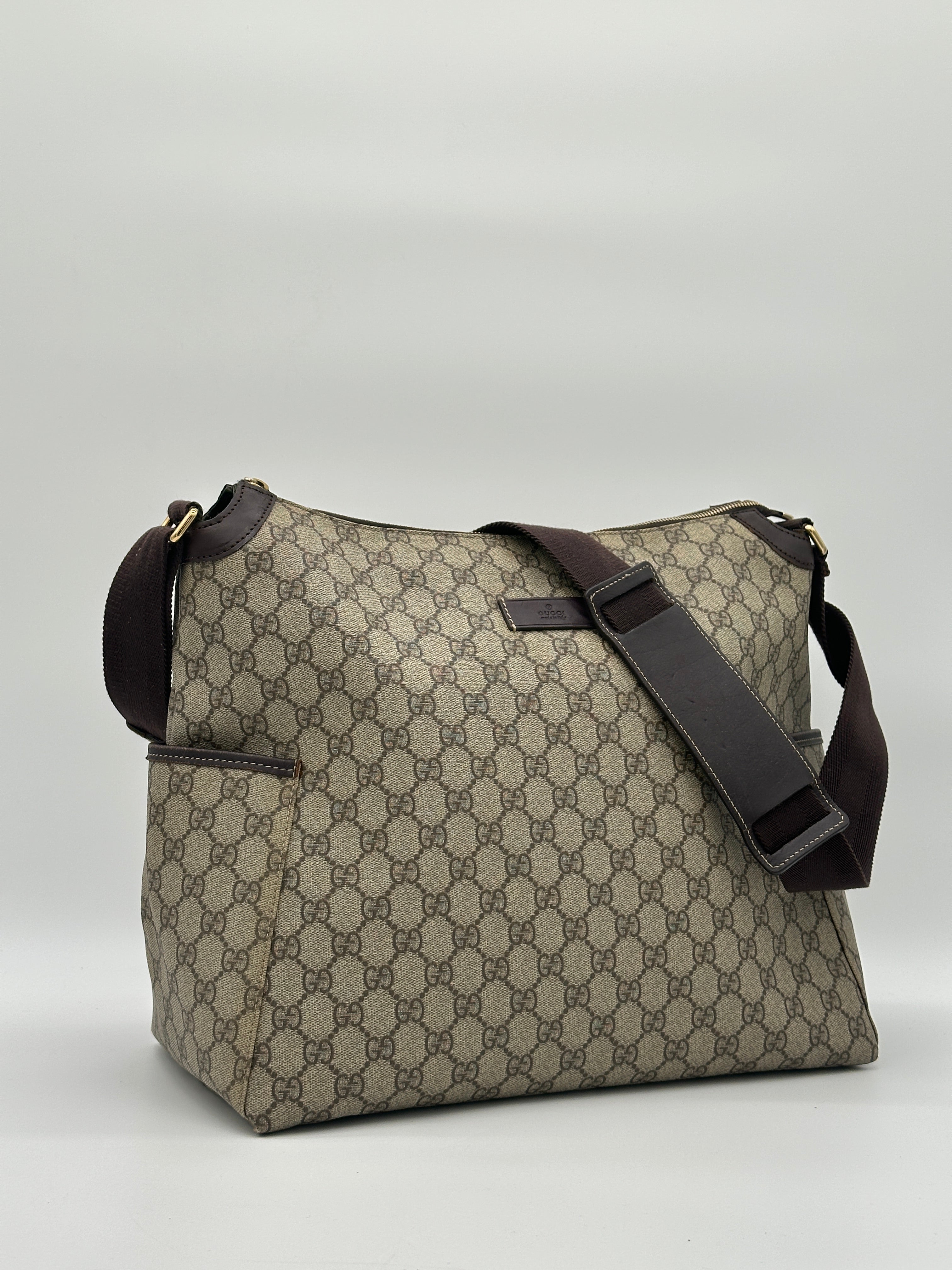 Gucci Canvas Diaper Bag