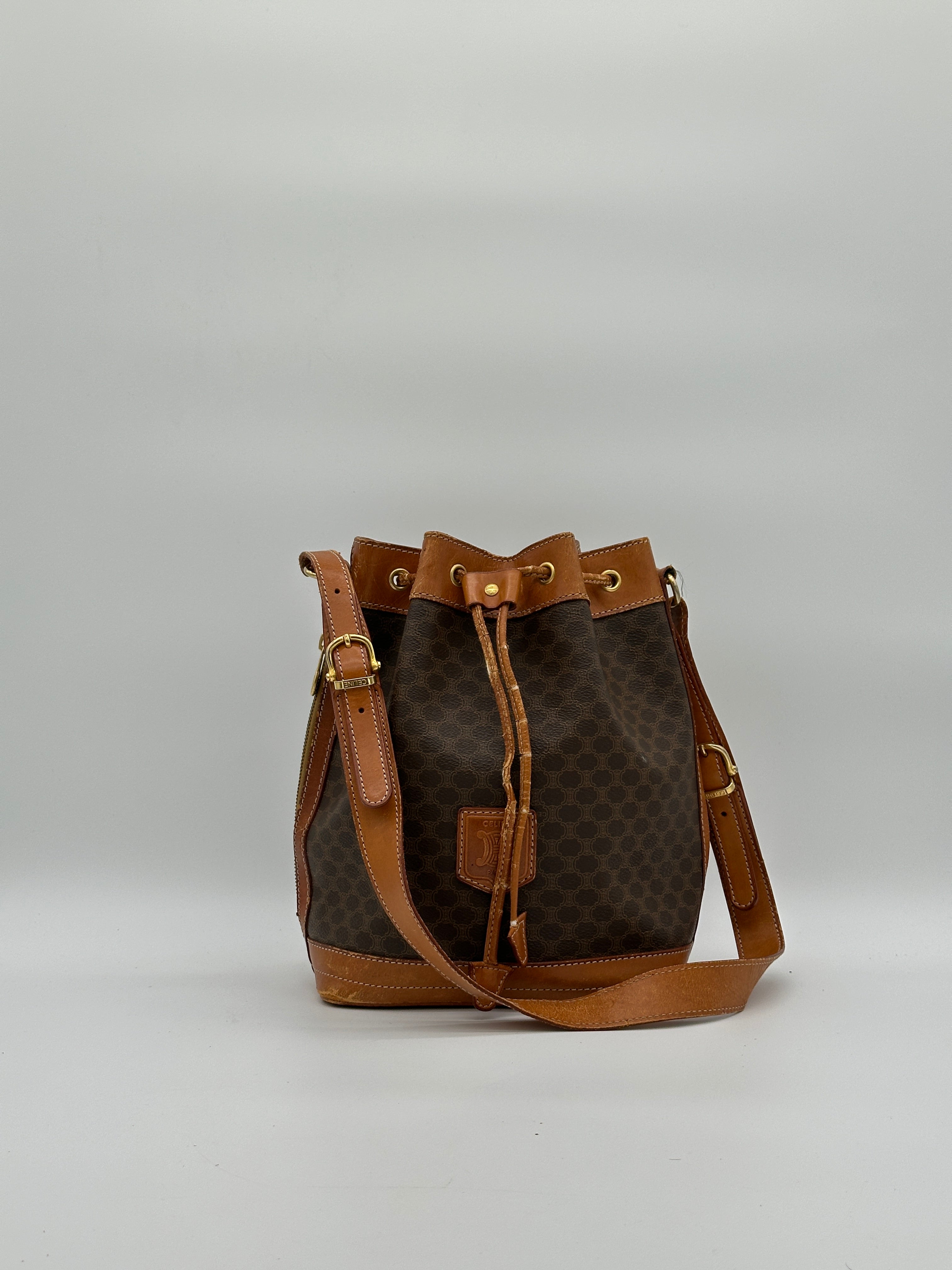 Céline Macadam Bucket Bag
