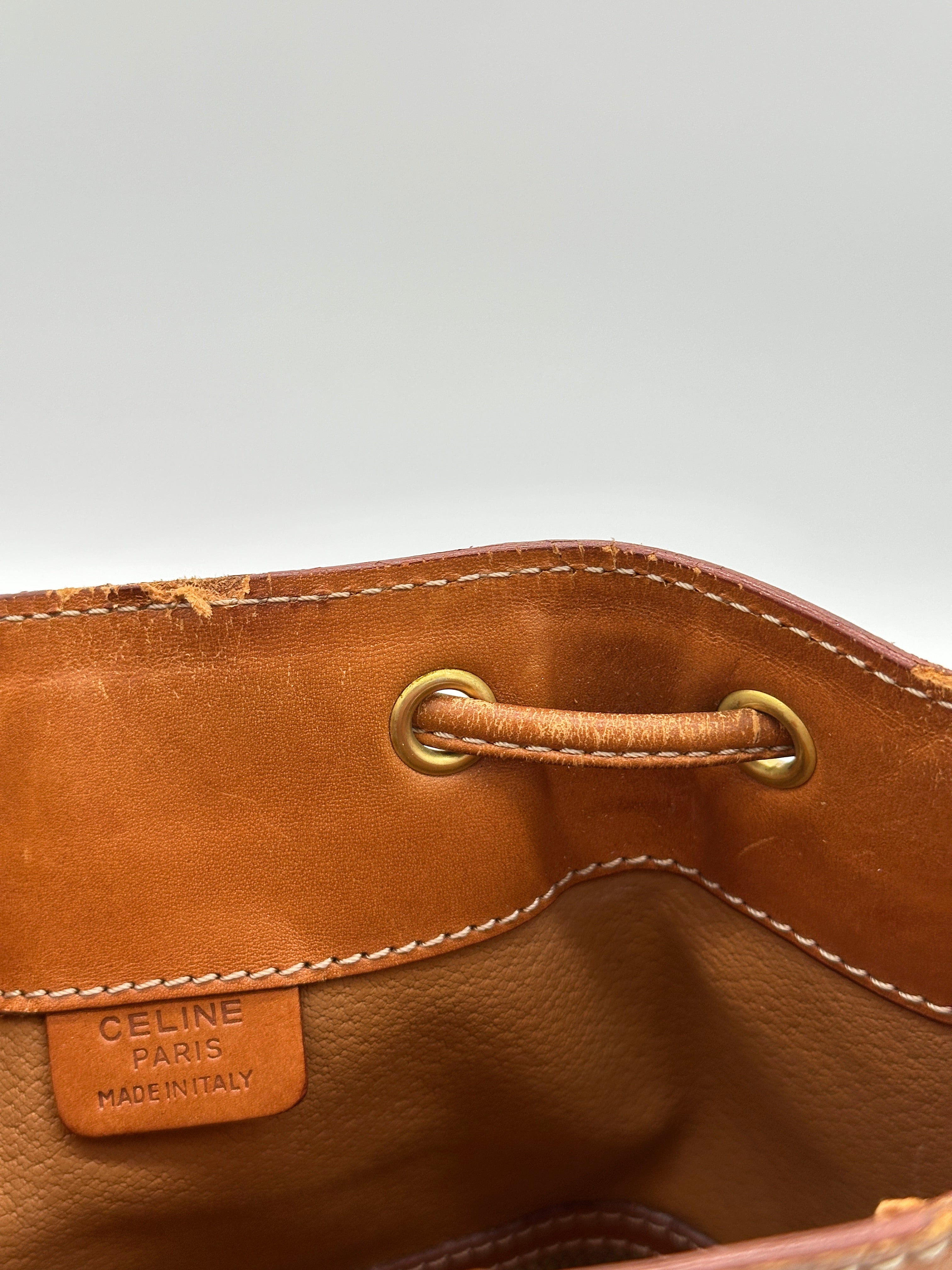 Céline Macadam Bucket Bag