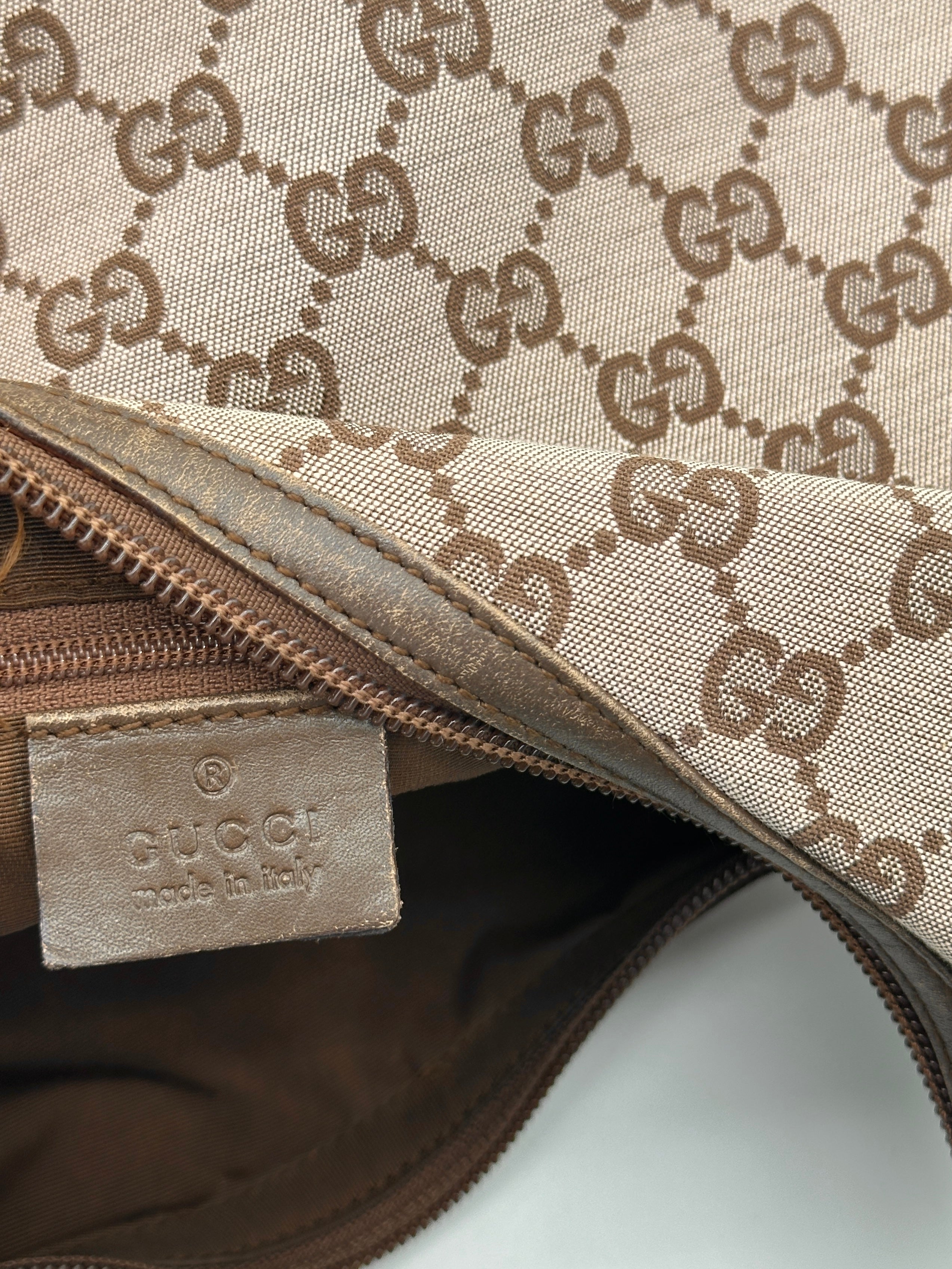 Gucci Canvas Hobo Bag