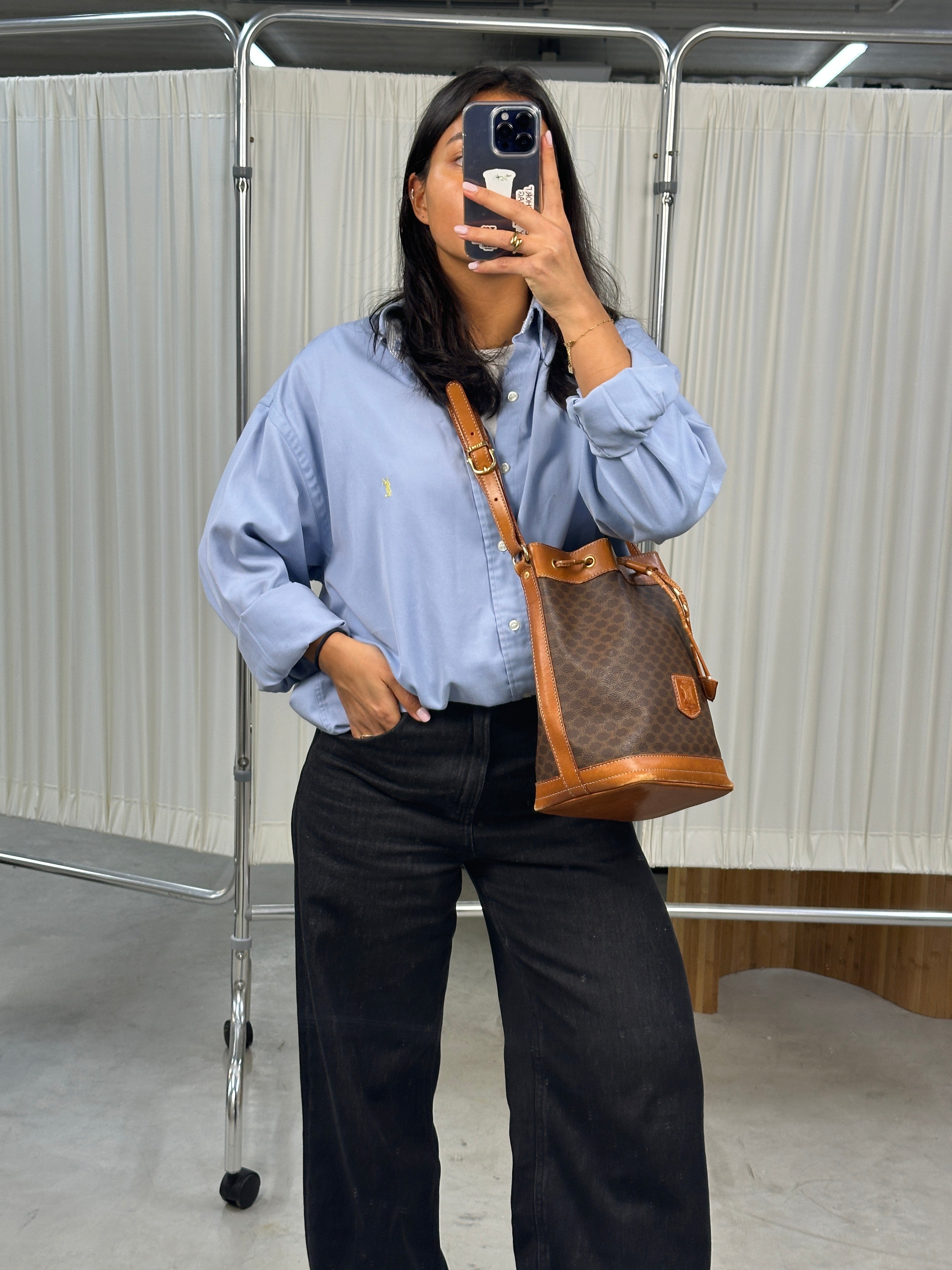Céline Macadam Bucket Bag