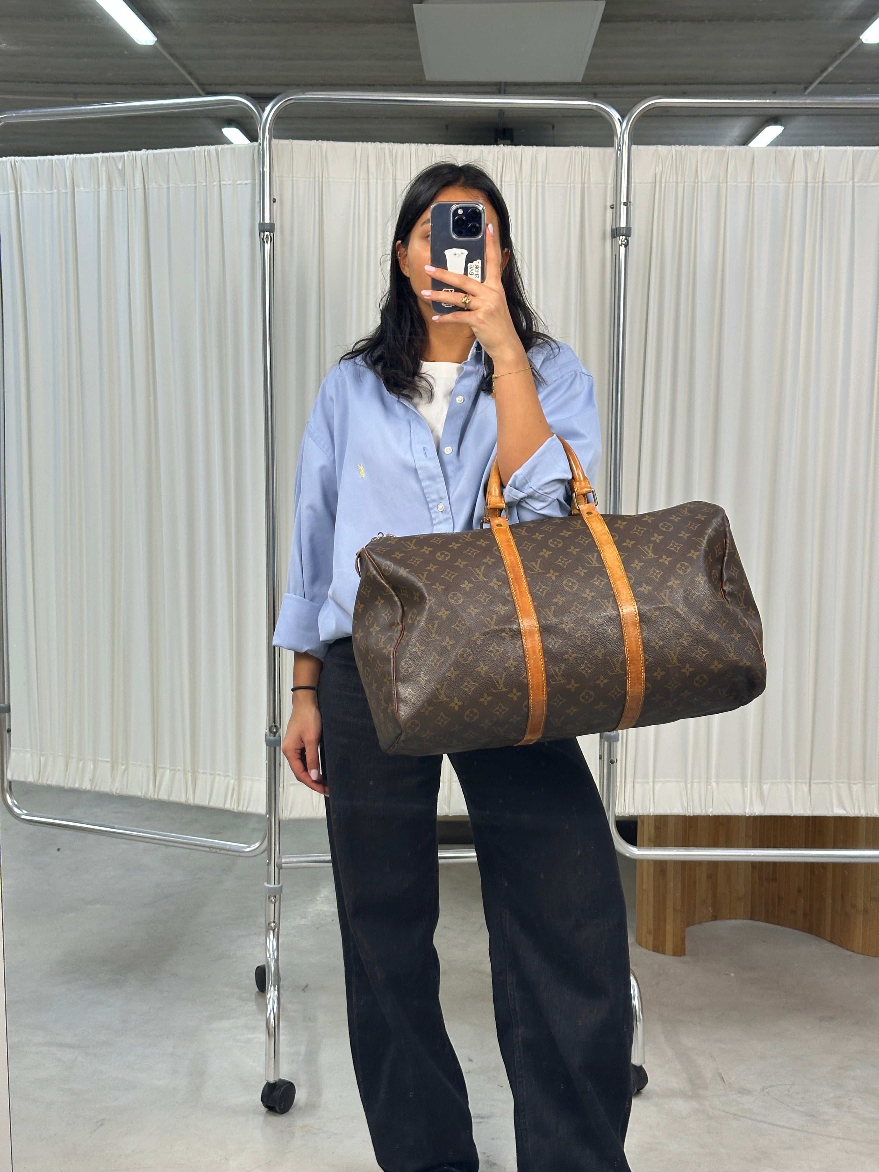 Pre-loved Louis Vuitton Keepall 50 | Pepper Luxury Vintage