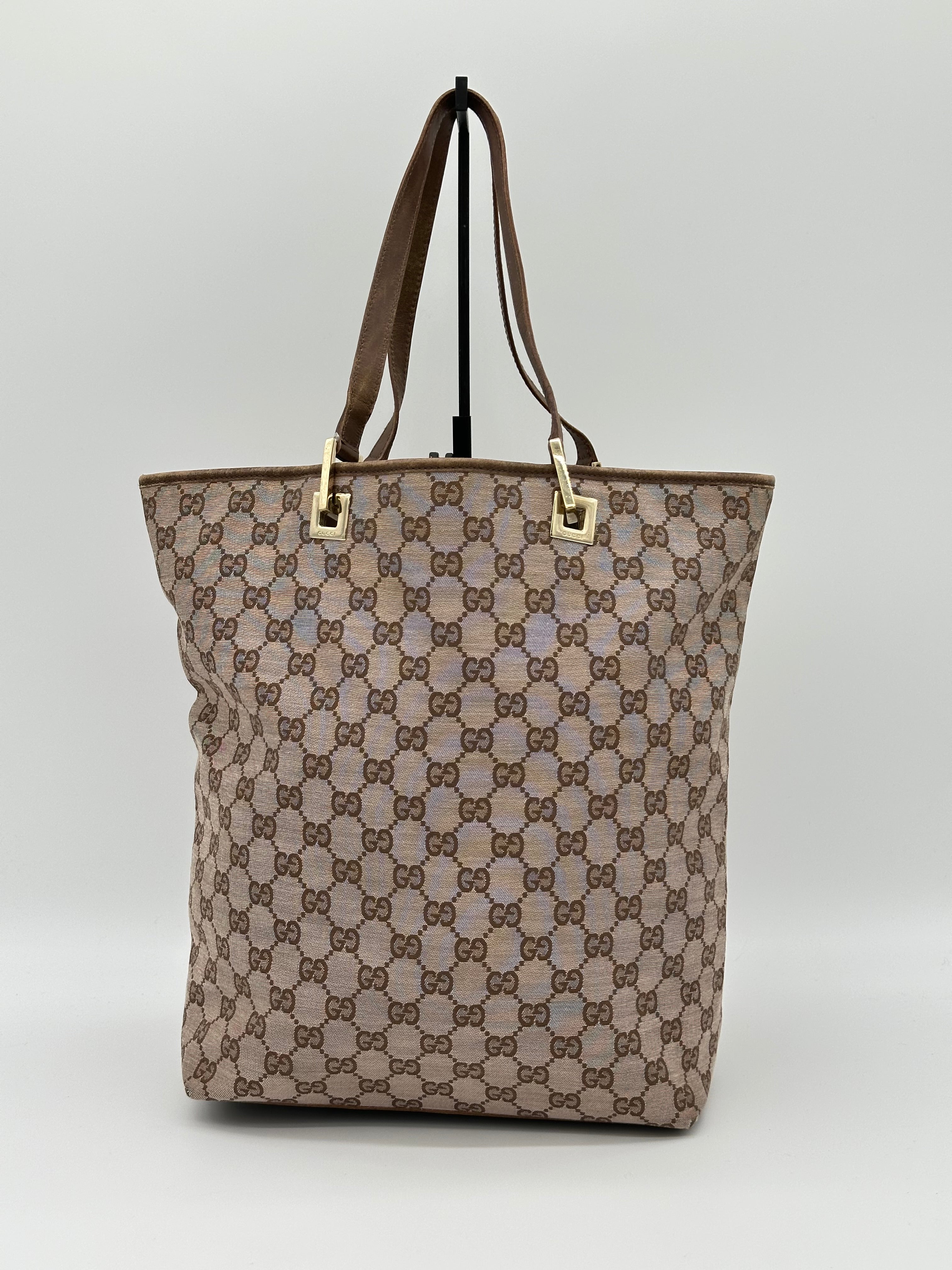 Pre-loved Gucci Canvas Tote Bag | Pepper Luxury Vintage