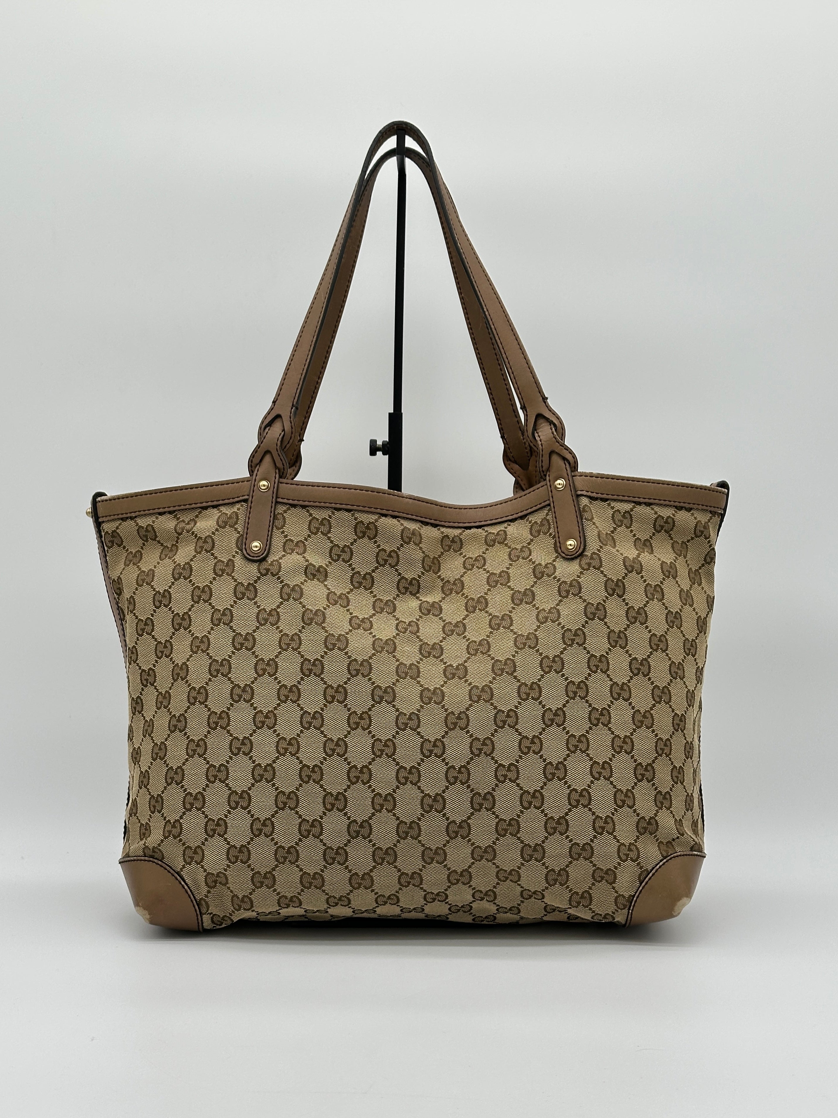 Gucci Craft Canvas Tote Bag