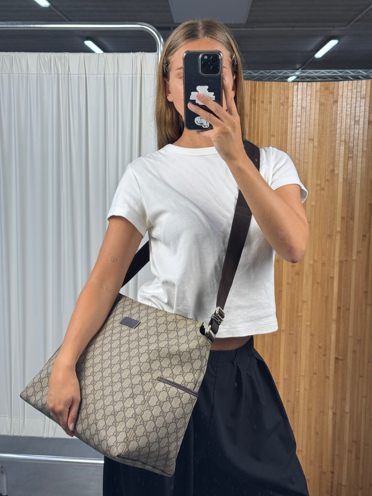 Gucci Canvas Diaper Bag