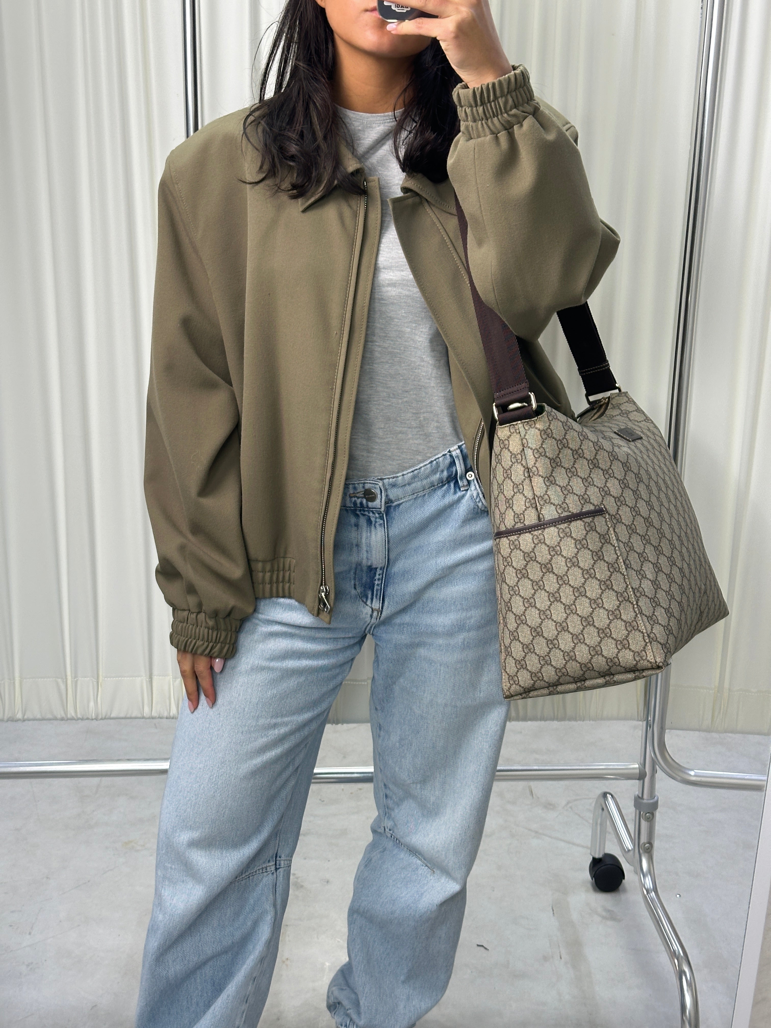 Gucci Canvas Diaper Bag