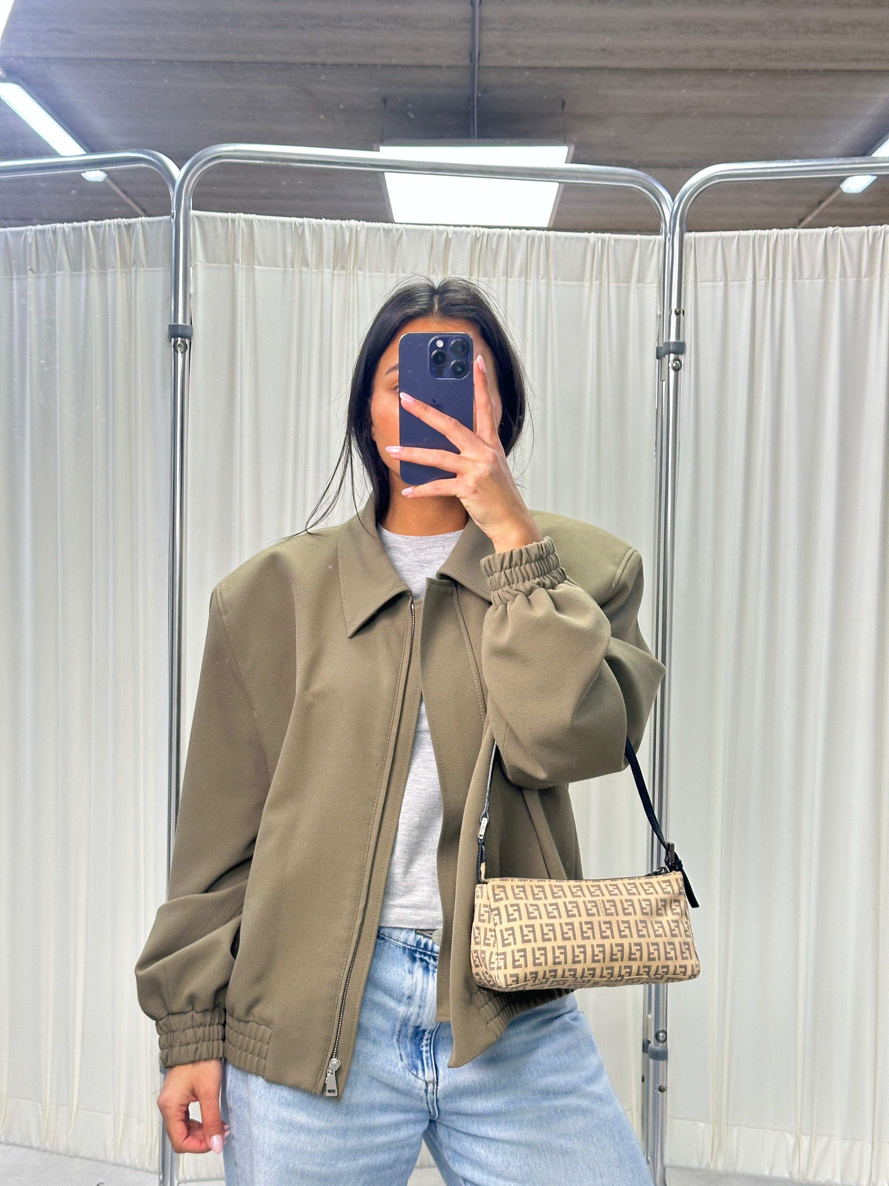 Fendi Zucchino Canvas Pochette