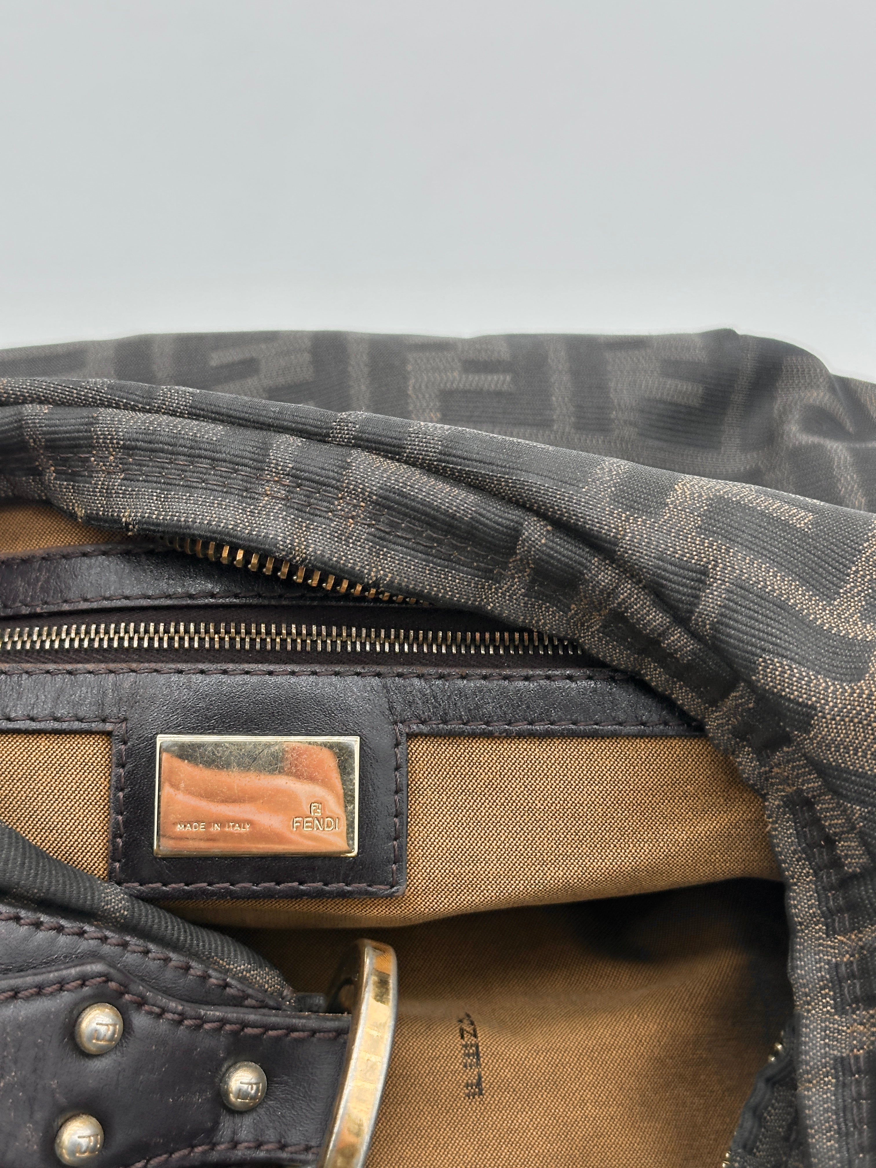 Fendi Zucchino Canvas Pochette