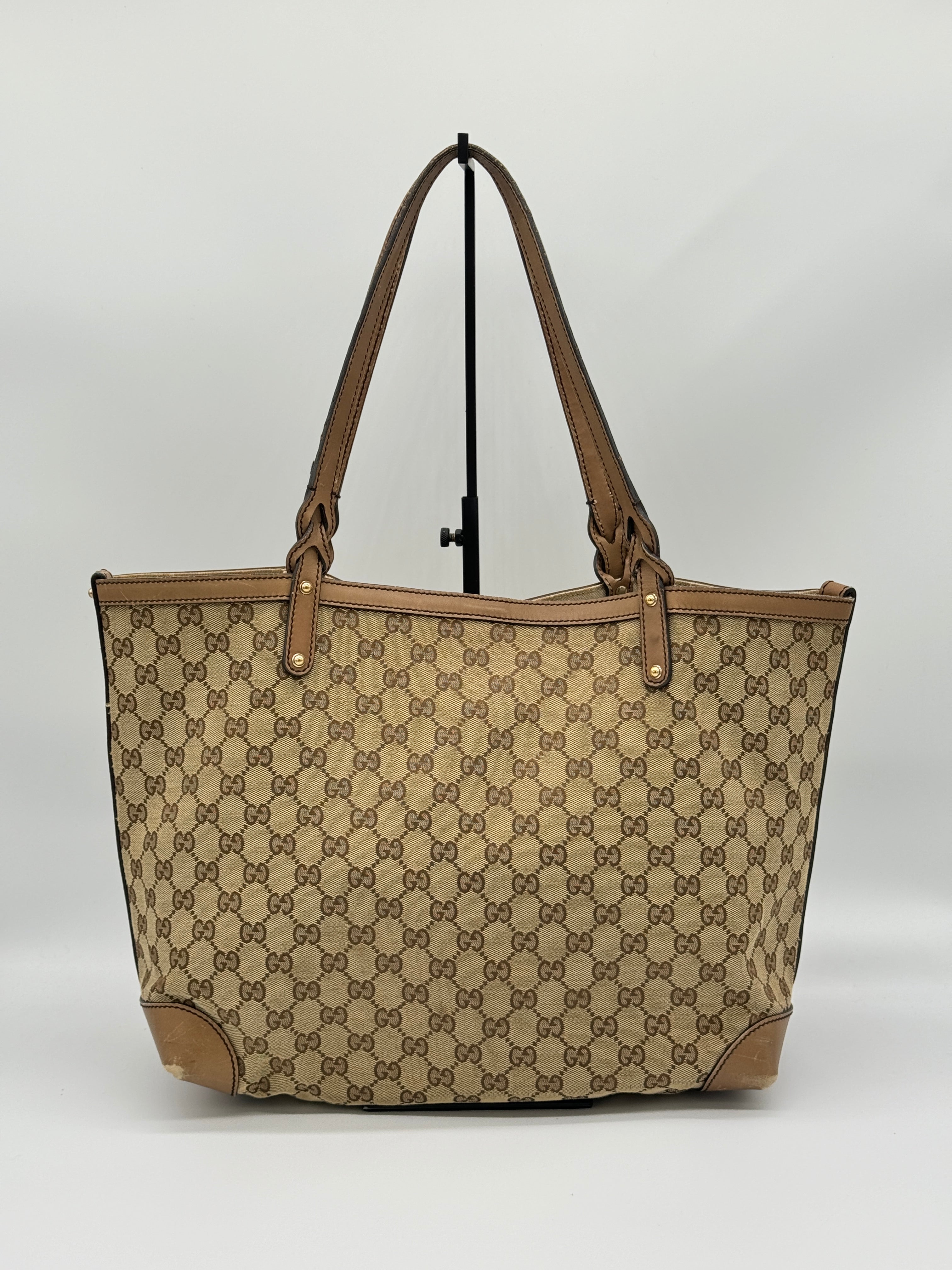 Gucci Craft Canvas Tote Bag