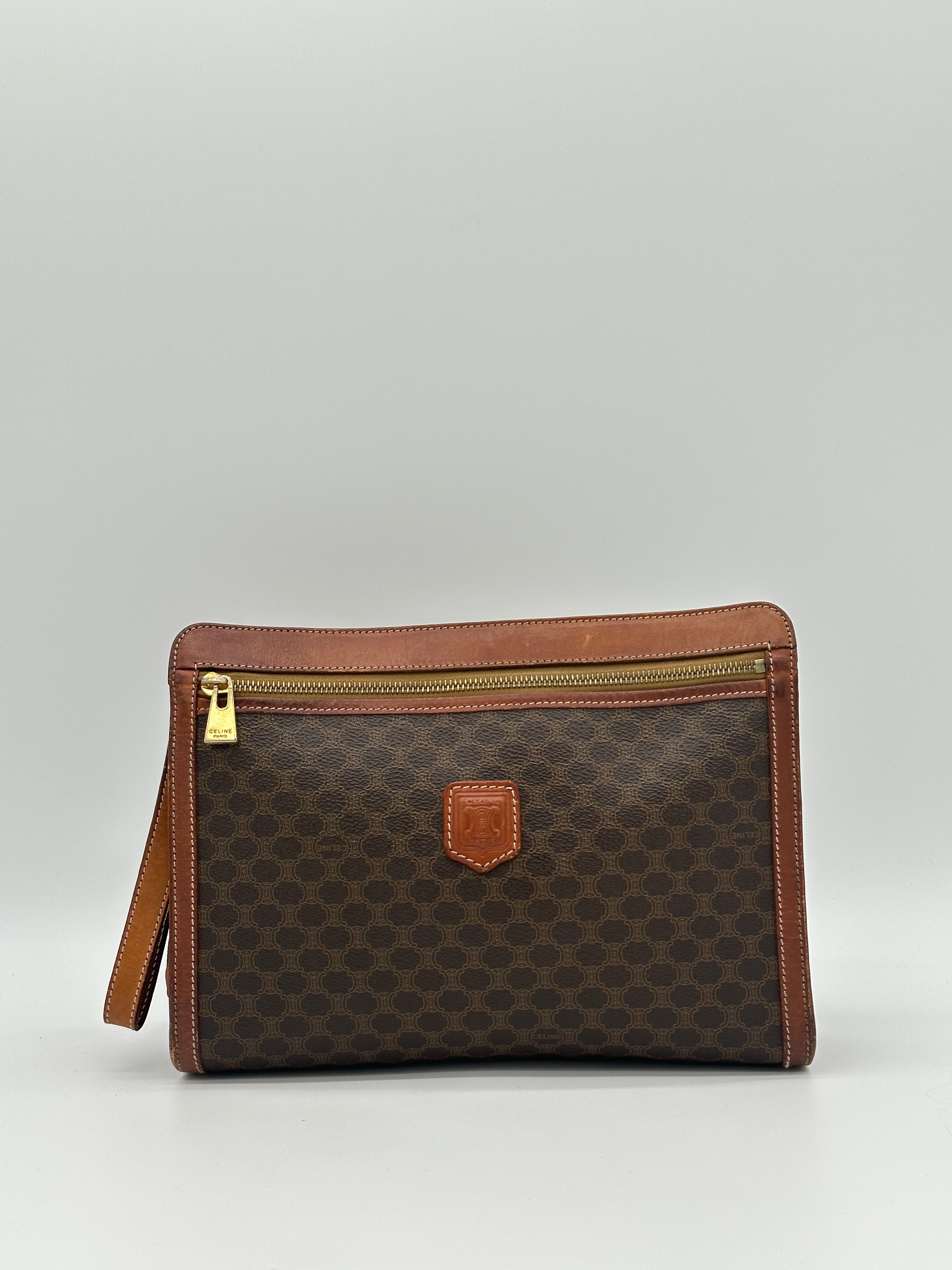 Pre-loved Céline Macadam Toiletry Pouch | Pepper Luxury Vintage