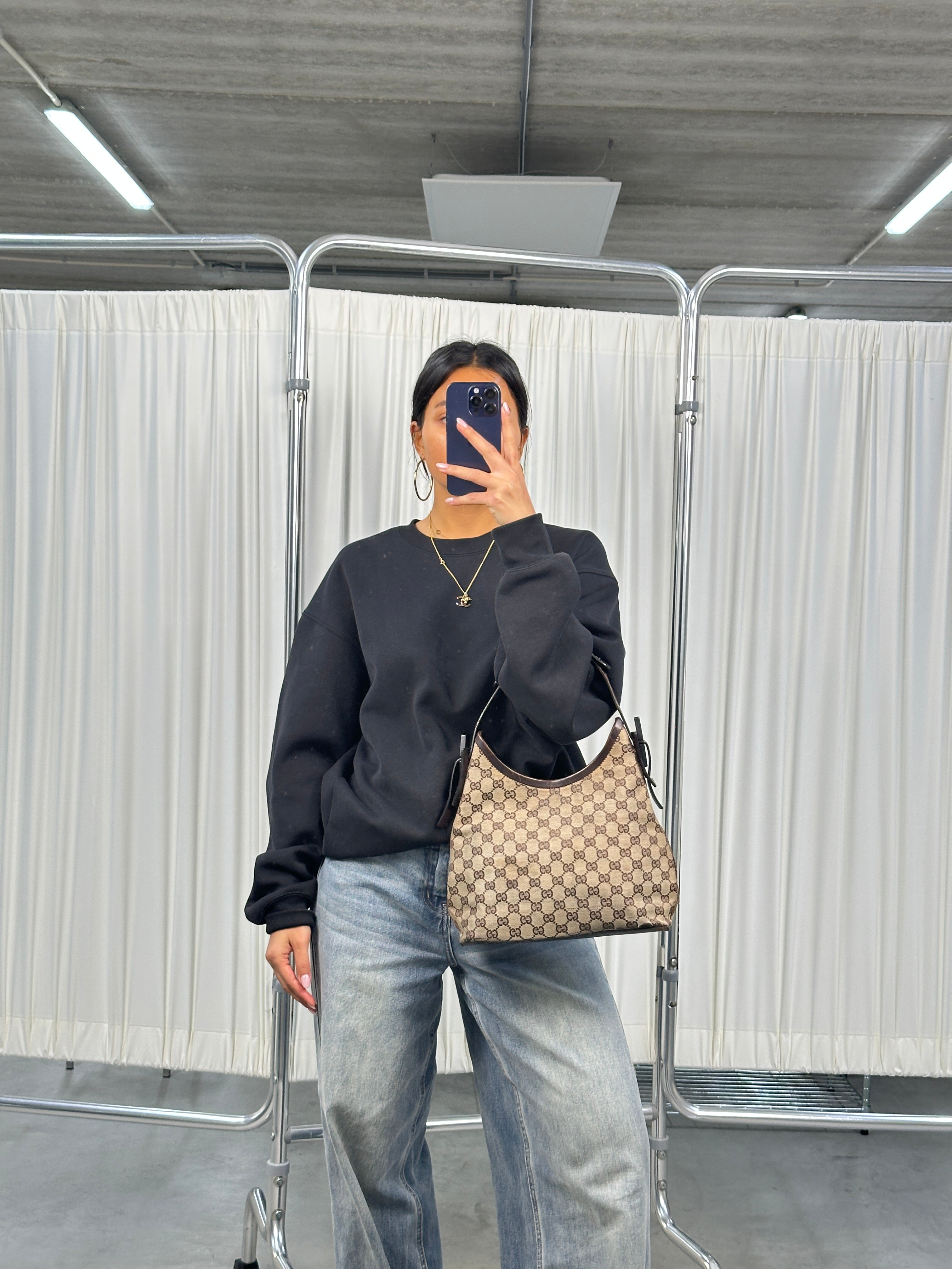 Gucci Canvas Hobo