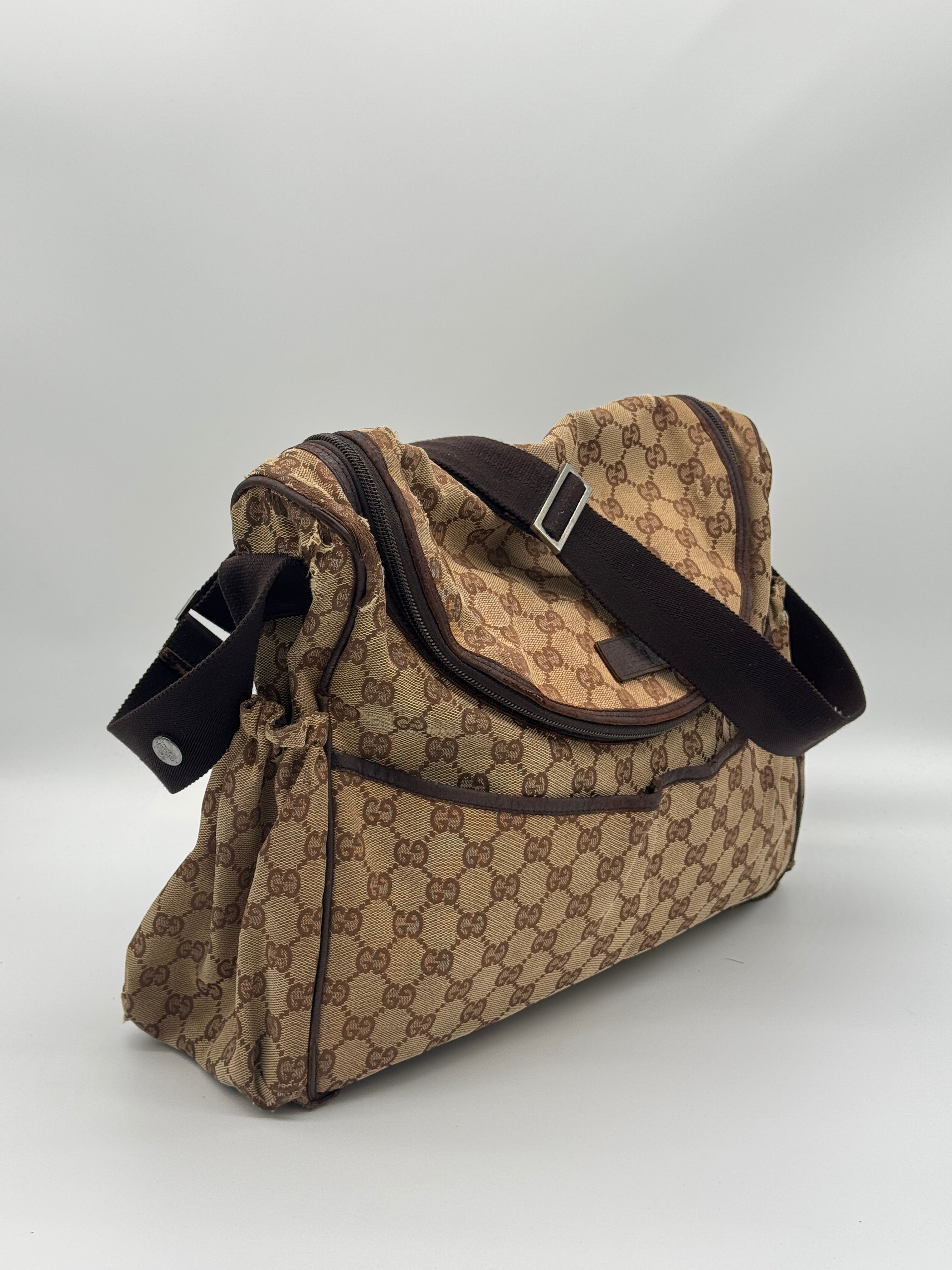 Gucci GG Canvas Diaper Bag