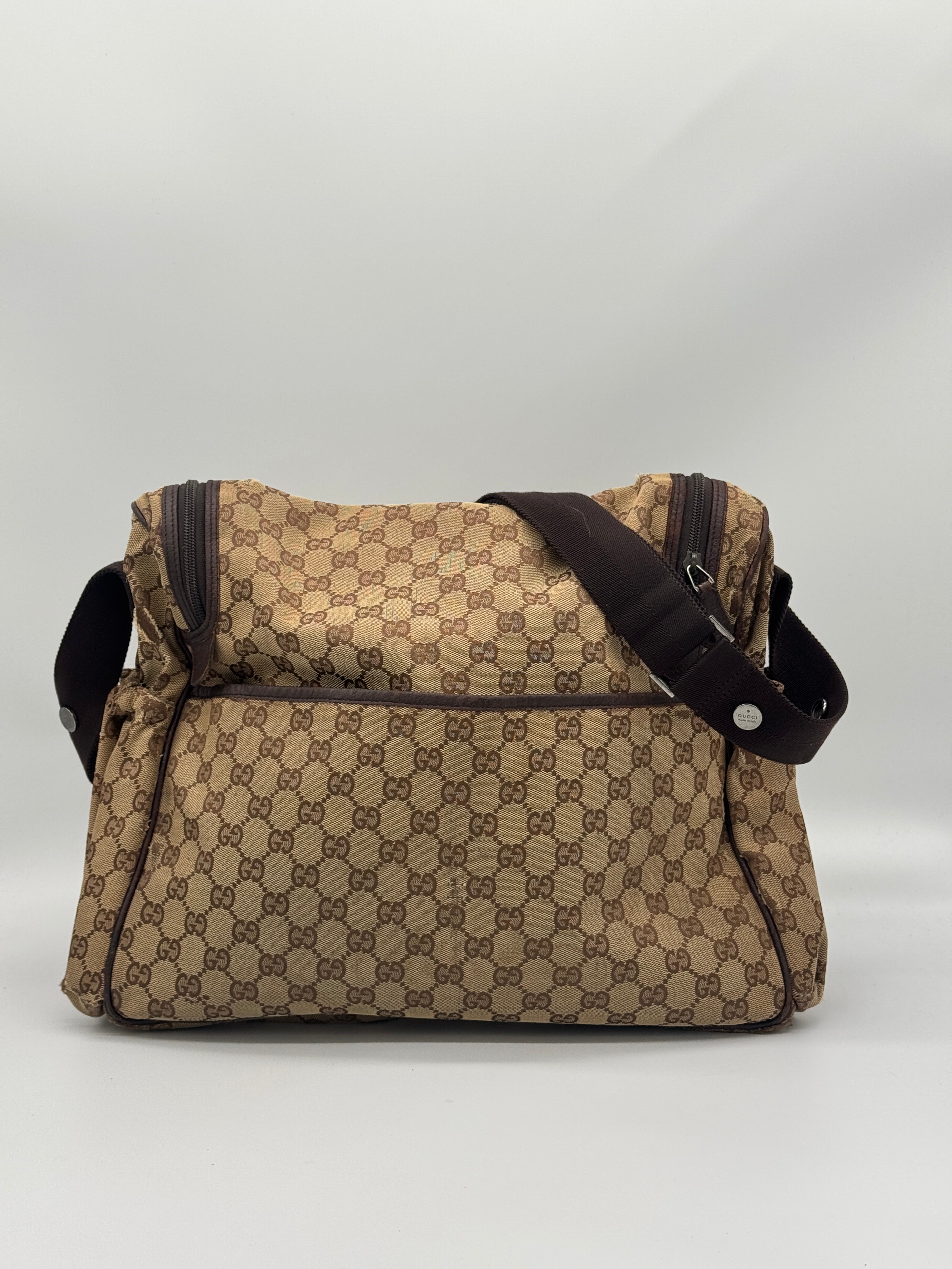 Gucci GG Canvas Diaper Bag