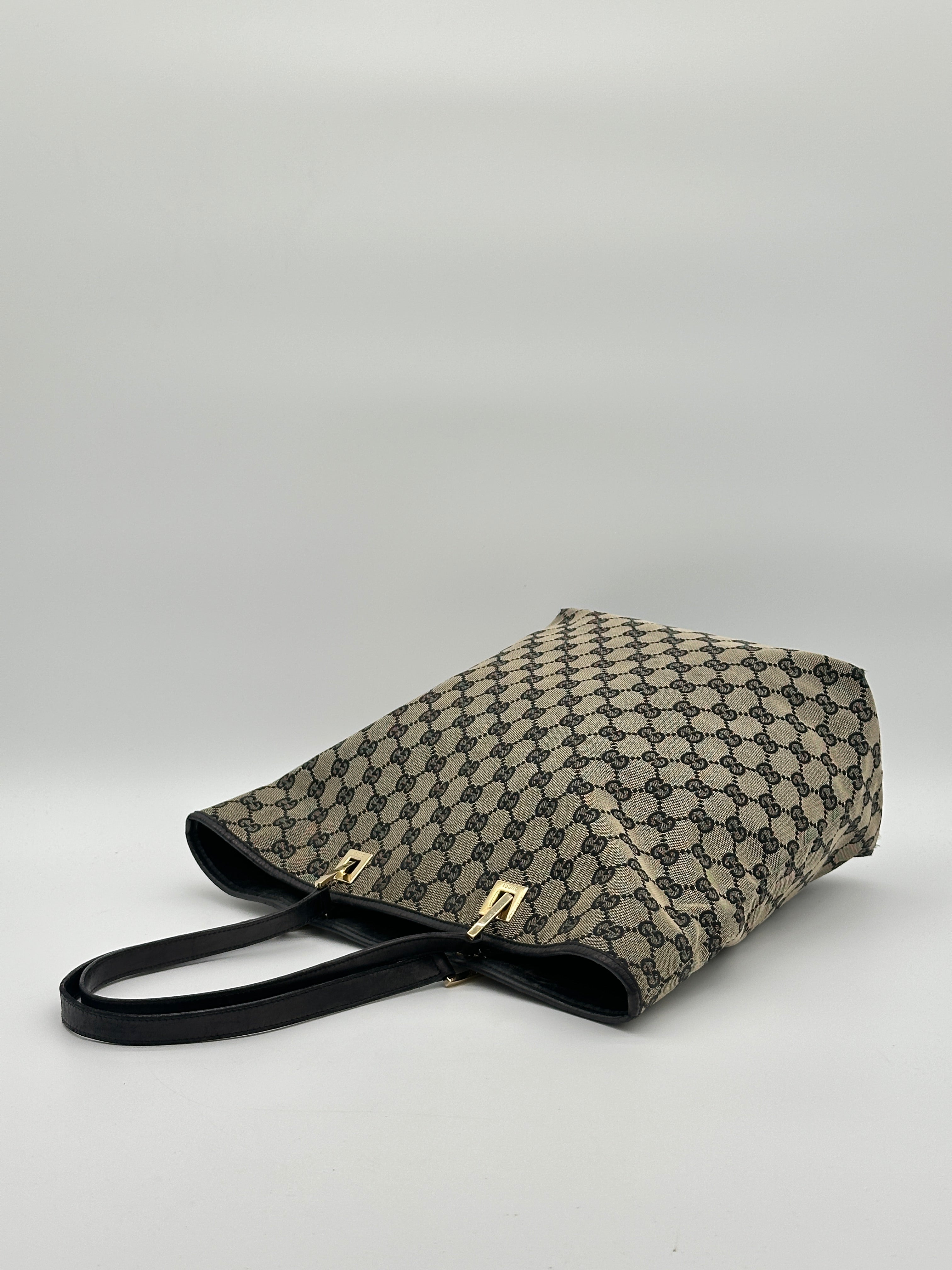 Pre-loved Gucci Canvas Tote Bag | Pepper Luxury Vintage
