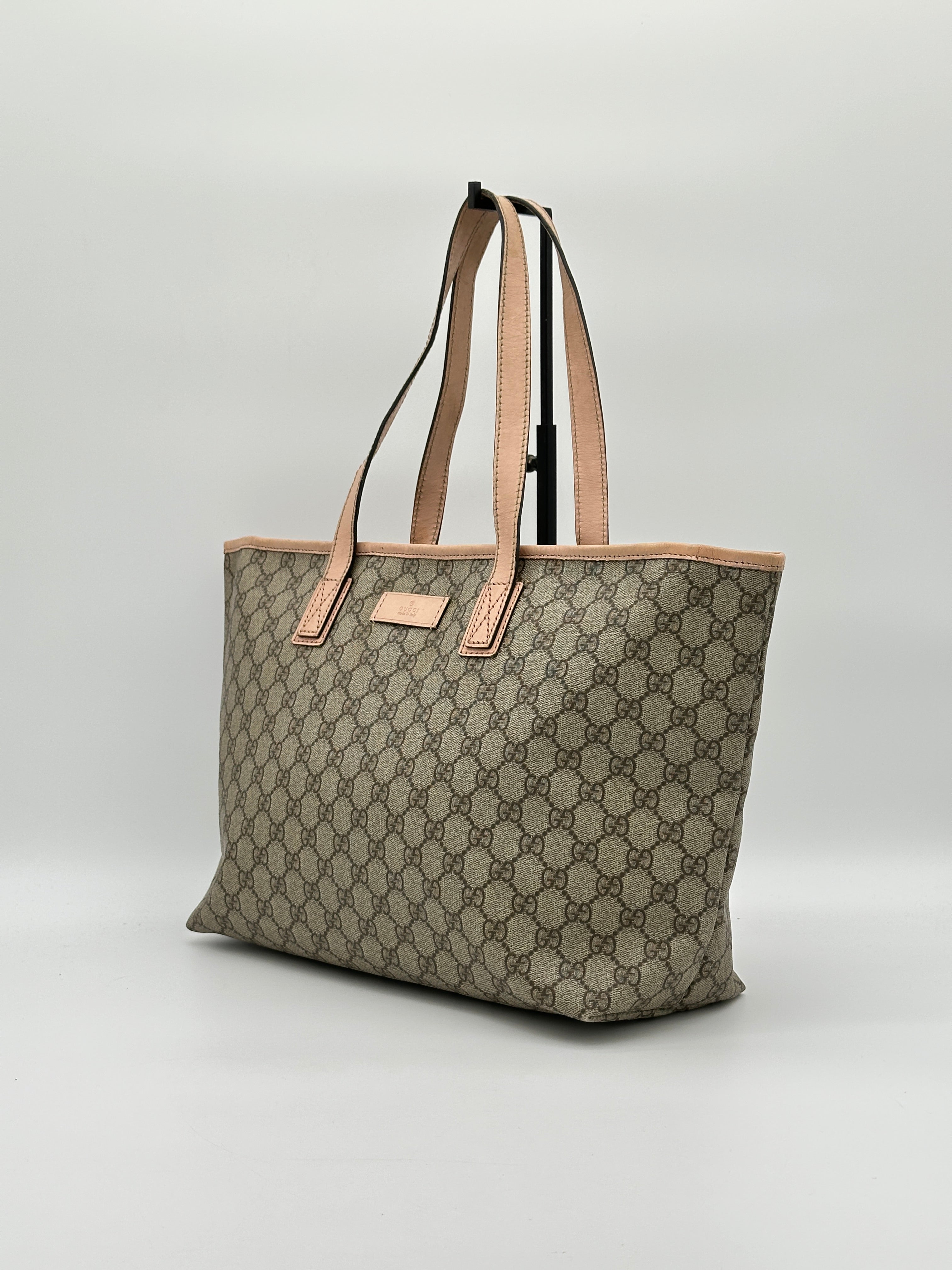Pre-loved Gucci PVC Supreme Tote Bag | Pepper Luxury Vintage
