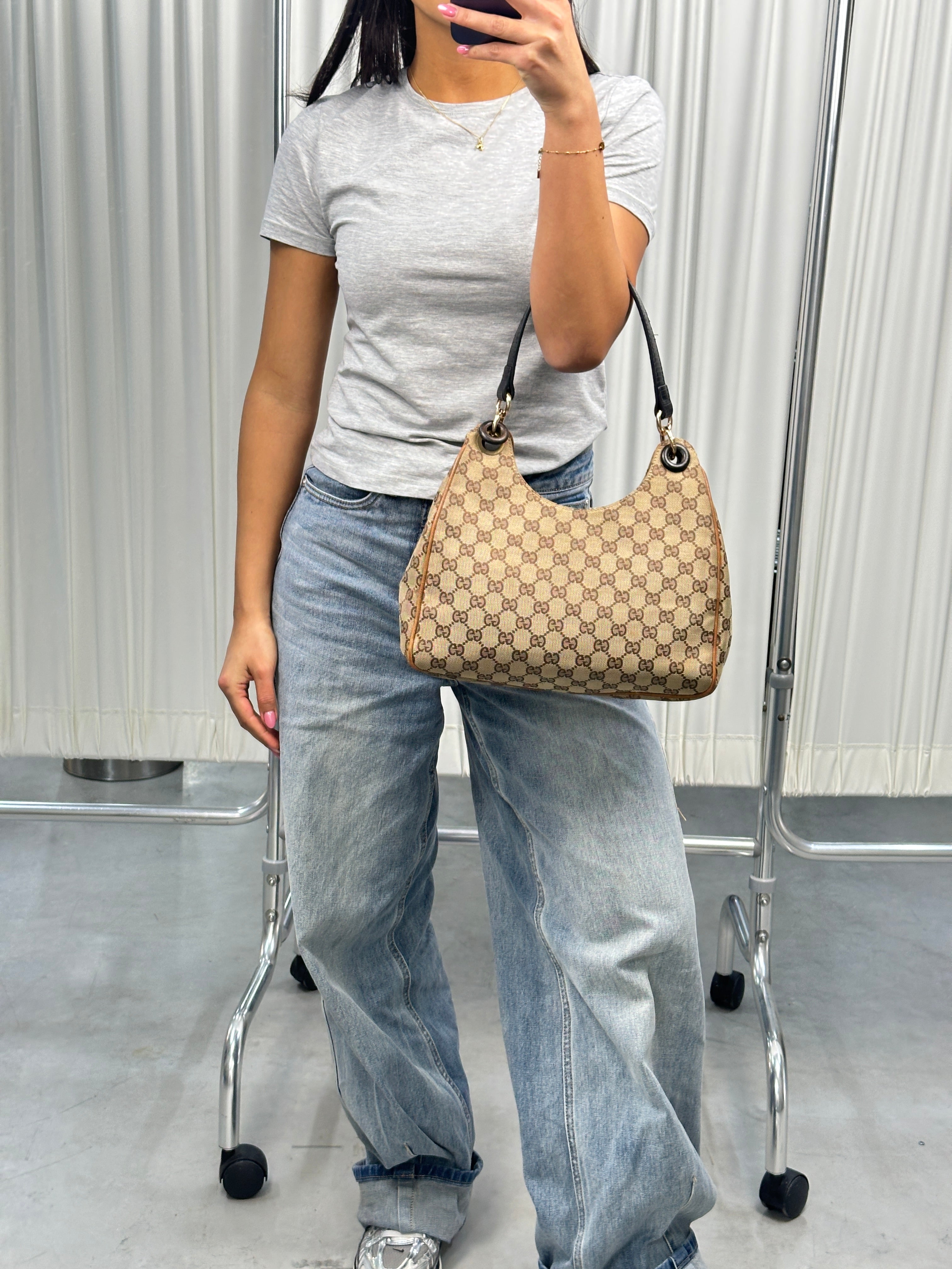 Gucci Canvas Hobo