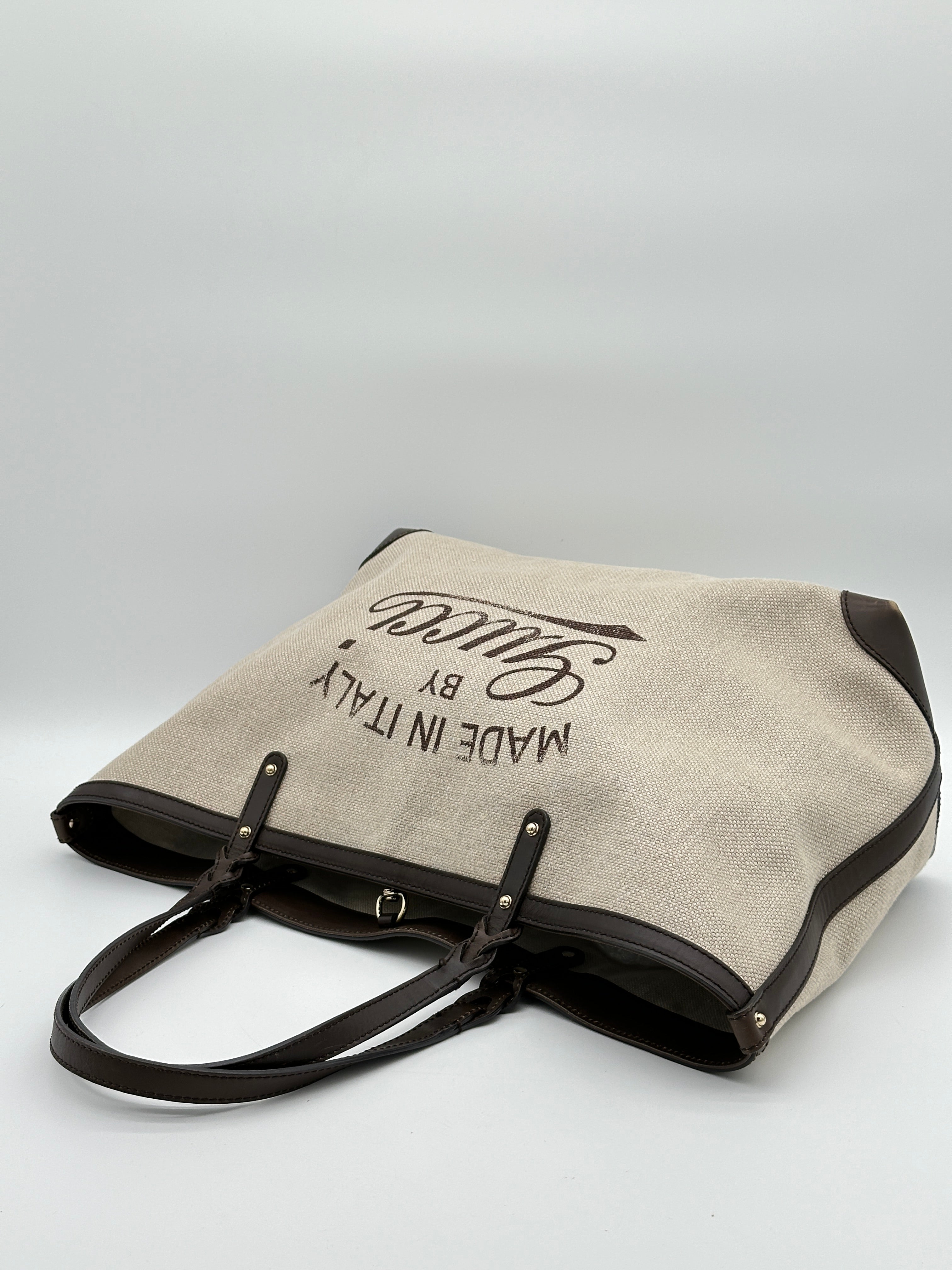 Gucci Craft Canvas Tote Bag