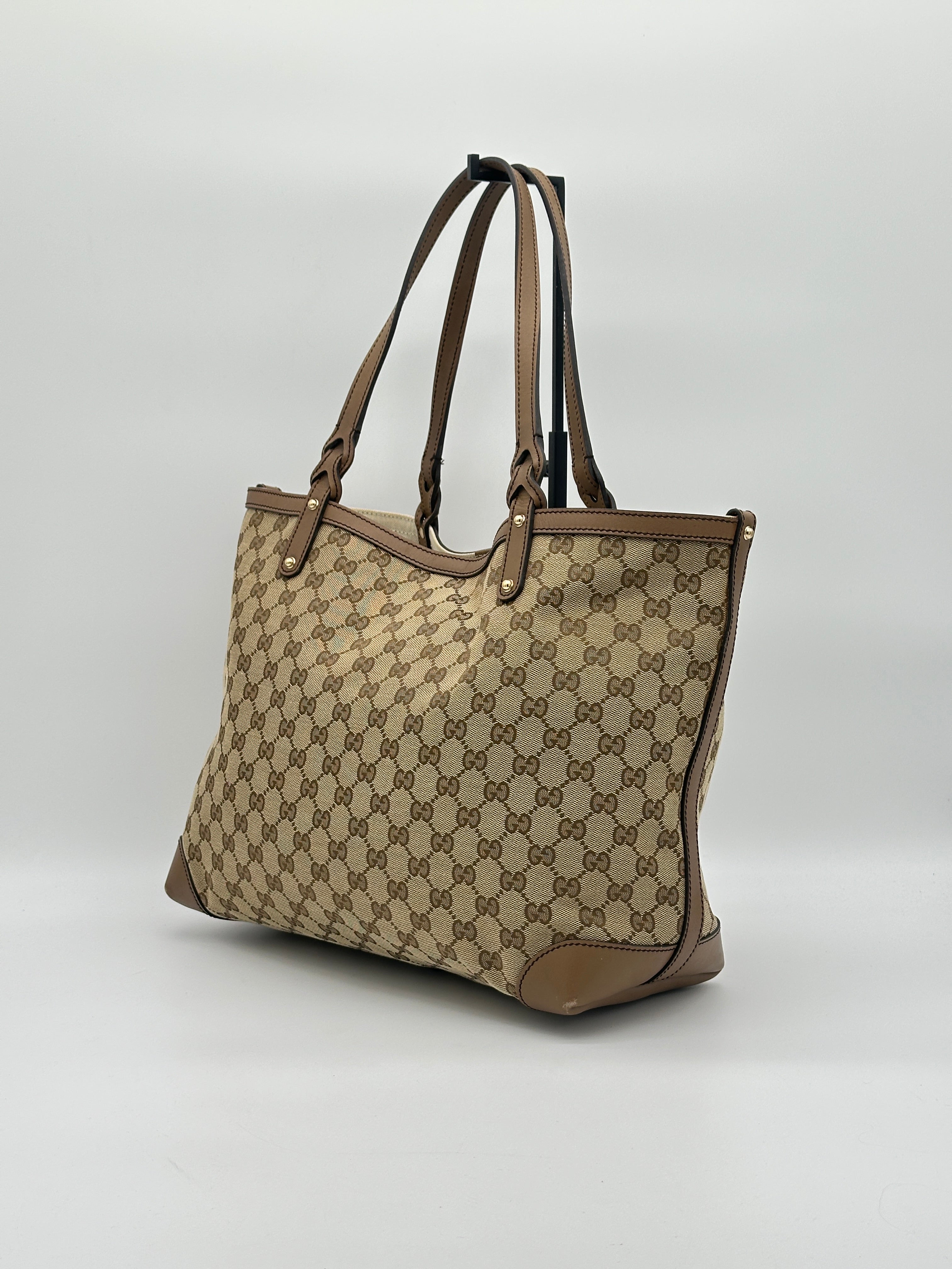 Gucci Craft Canvas Tote Bag