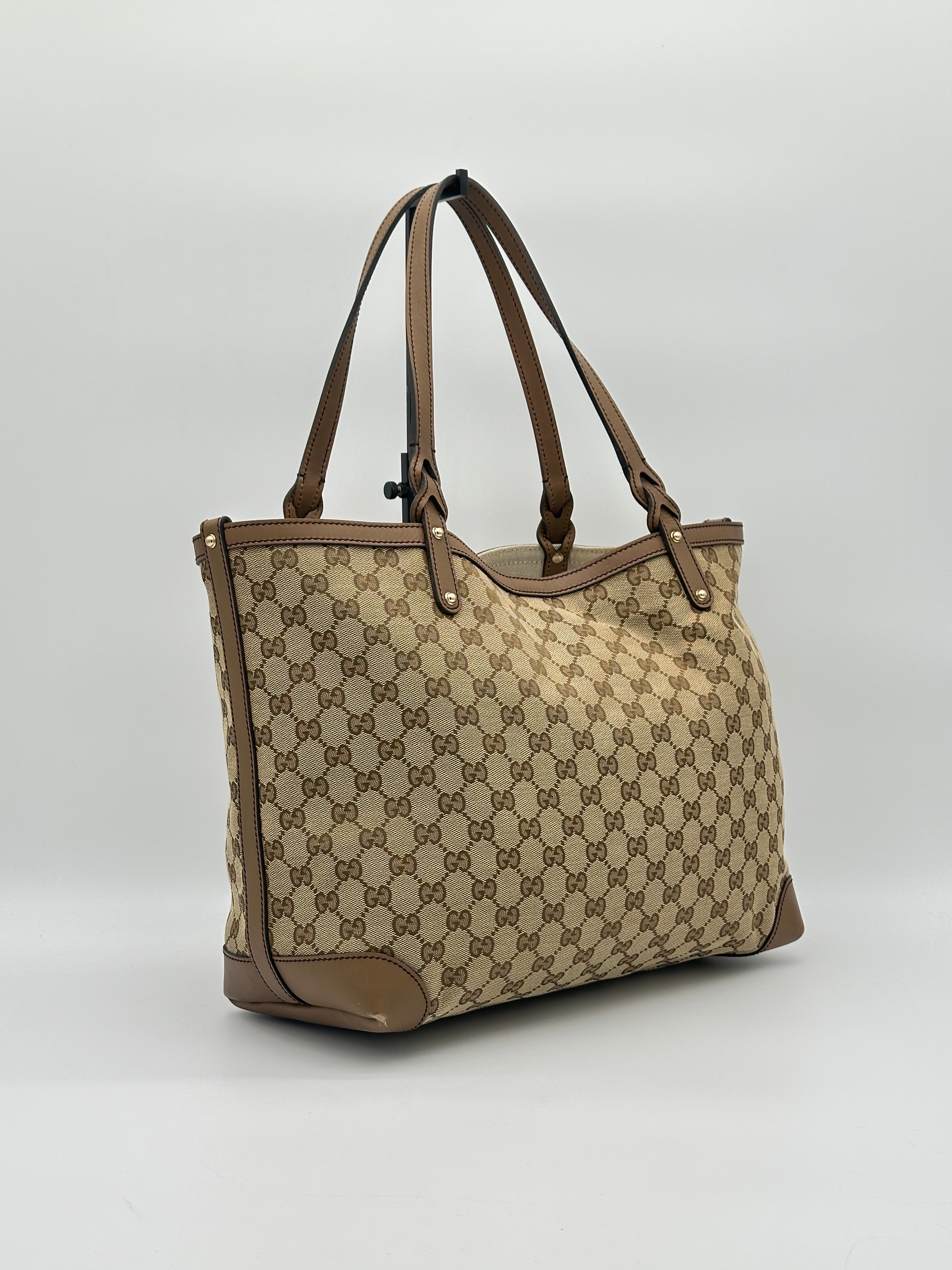 Gucci Craft Canvas Tote Bag