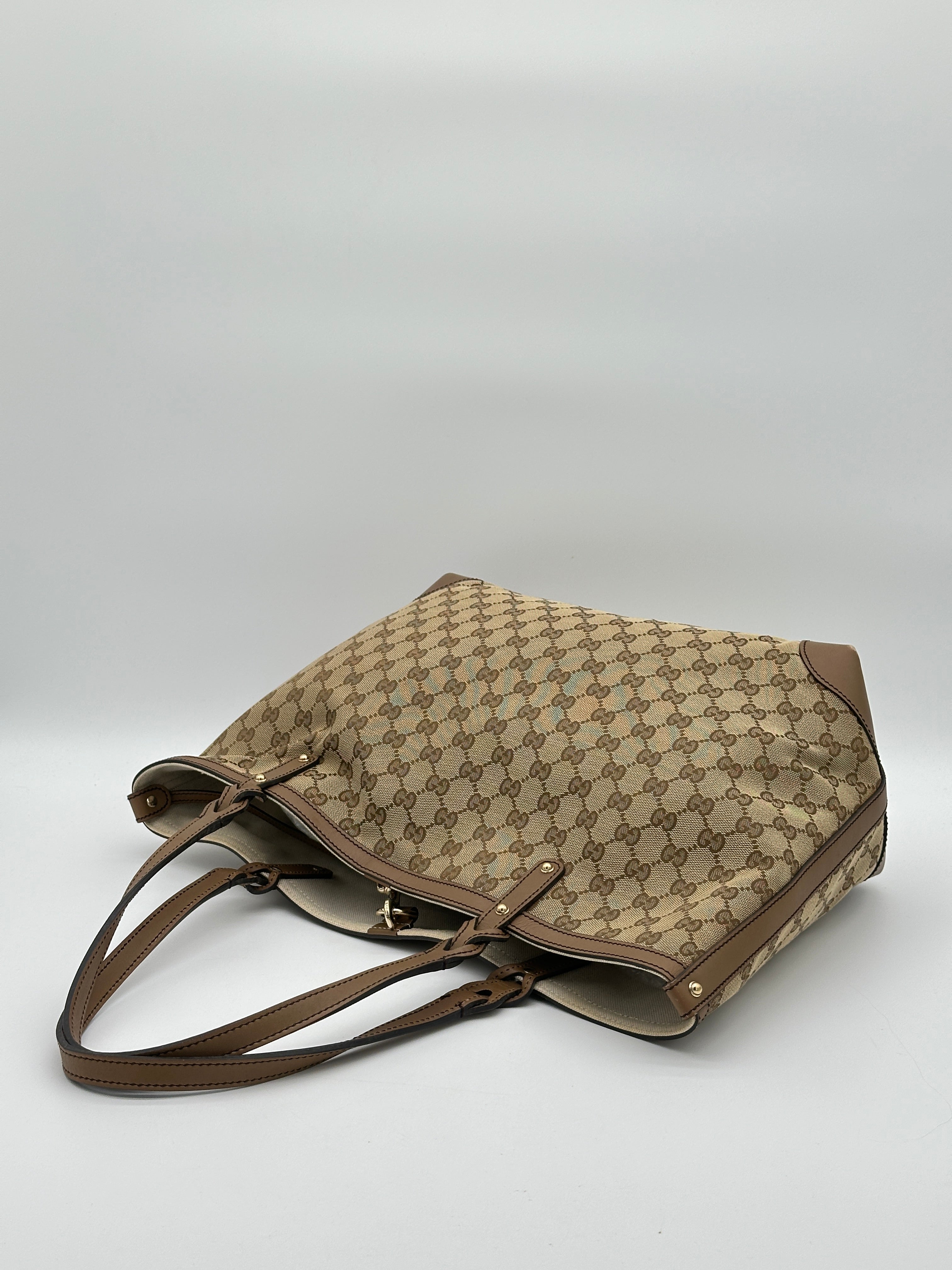 Gucci Craft Canvas Tote Bag