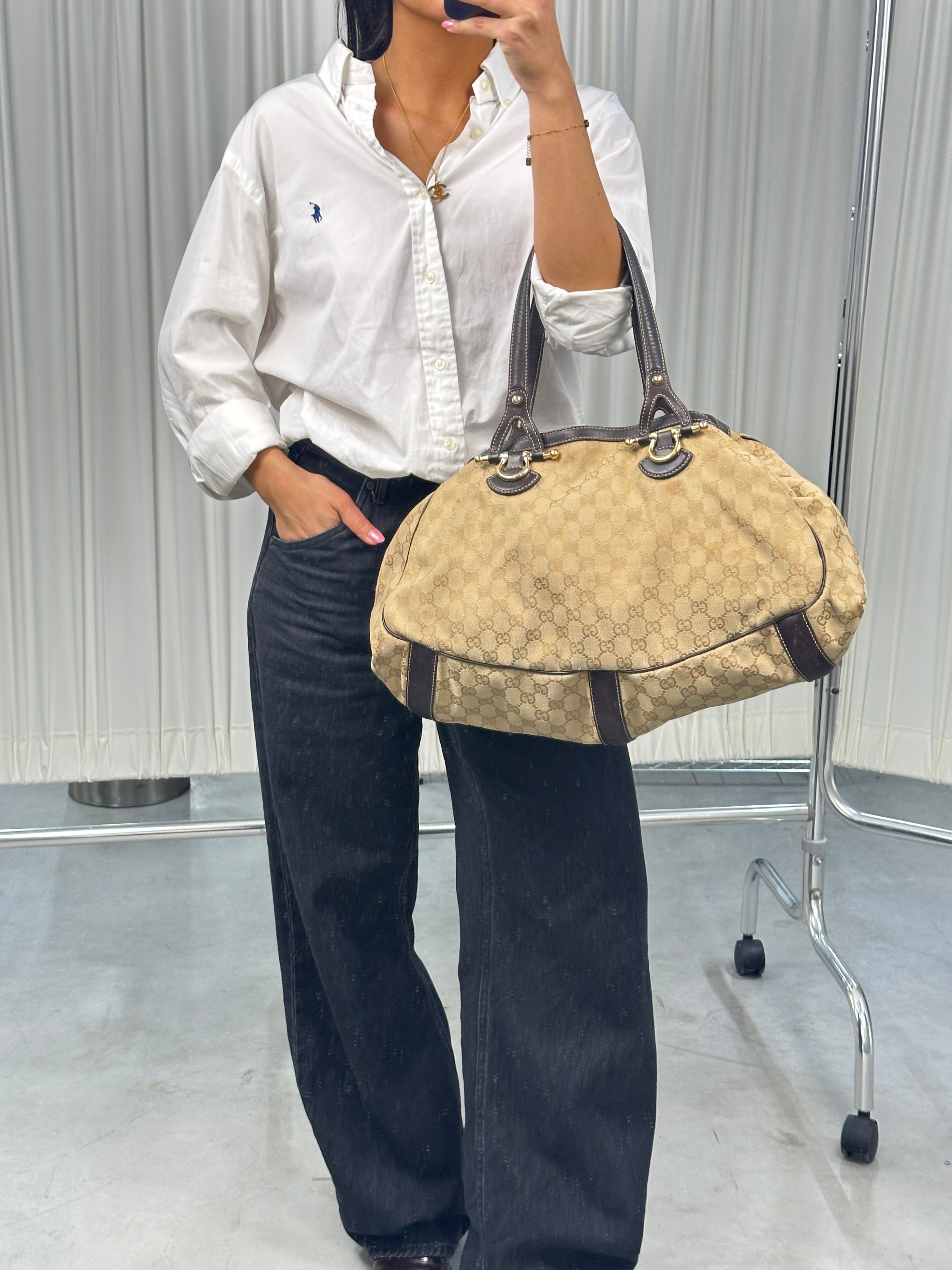 Gucci Canvas Hobo
