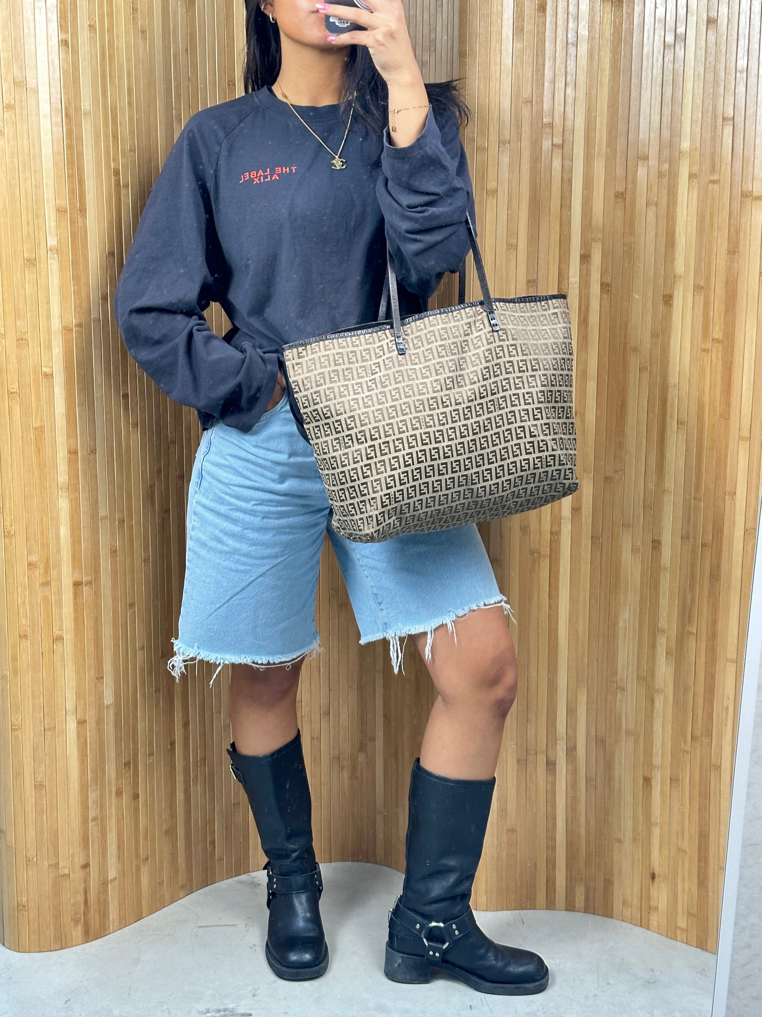 Fendi Zucchino Tote Bag