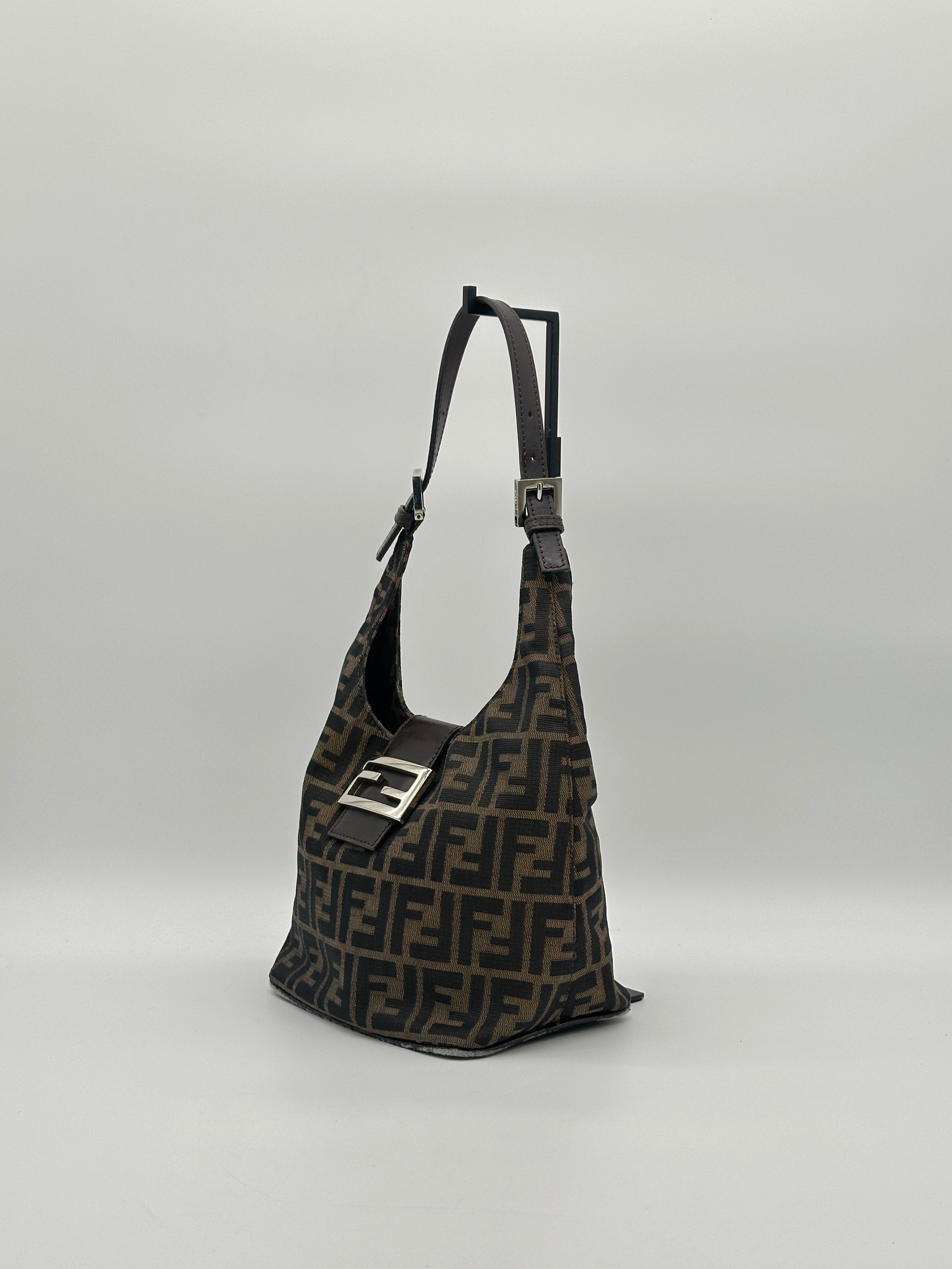 Fendi Zucca Mamma Hobo Baguette